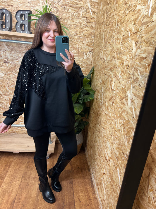 Sequin Star Sweatshirt