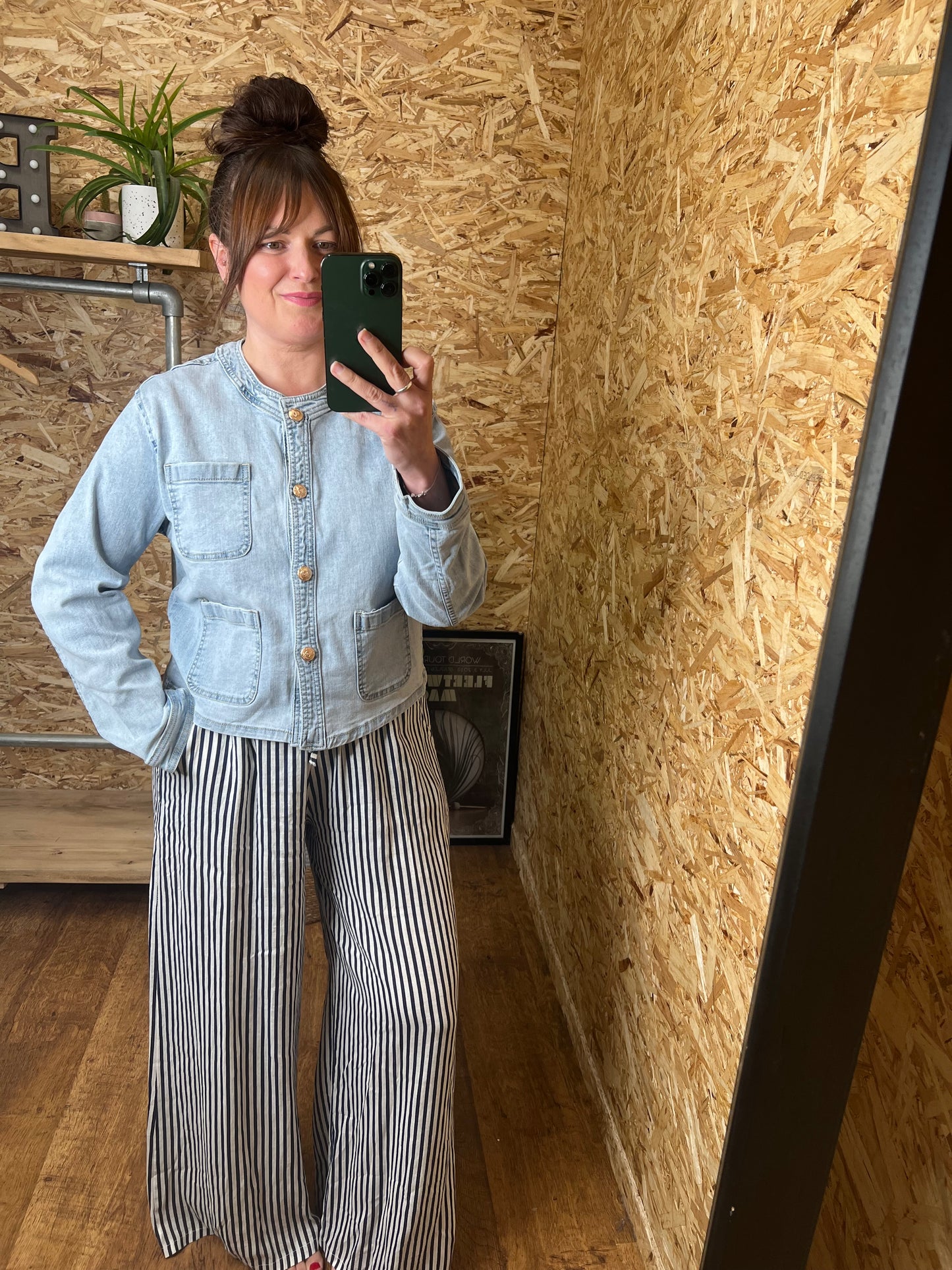 Gold Button Denim Jacket