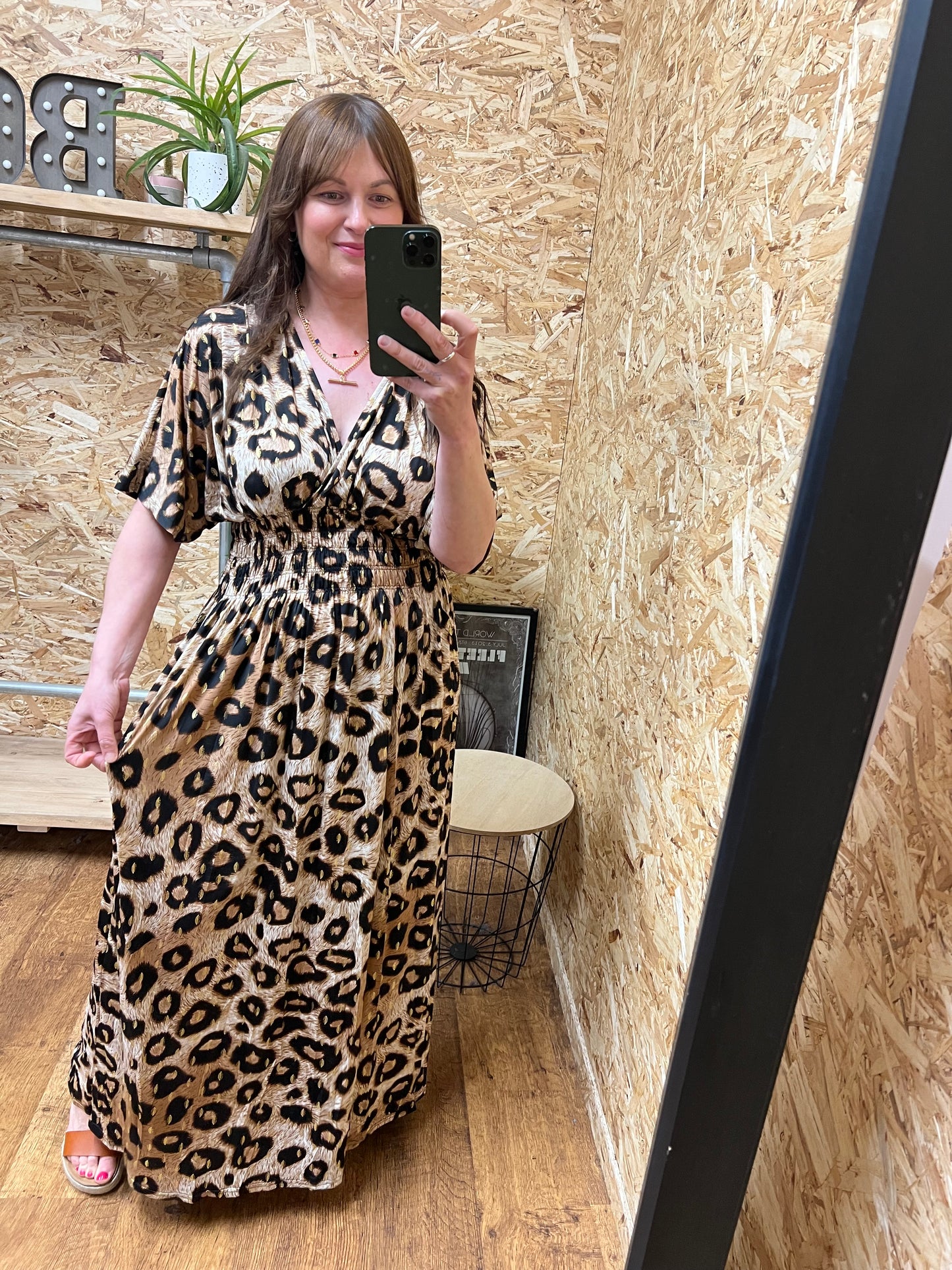 Leopard Gold Detail Maxi