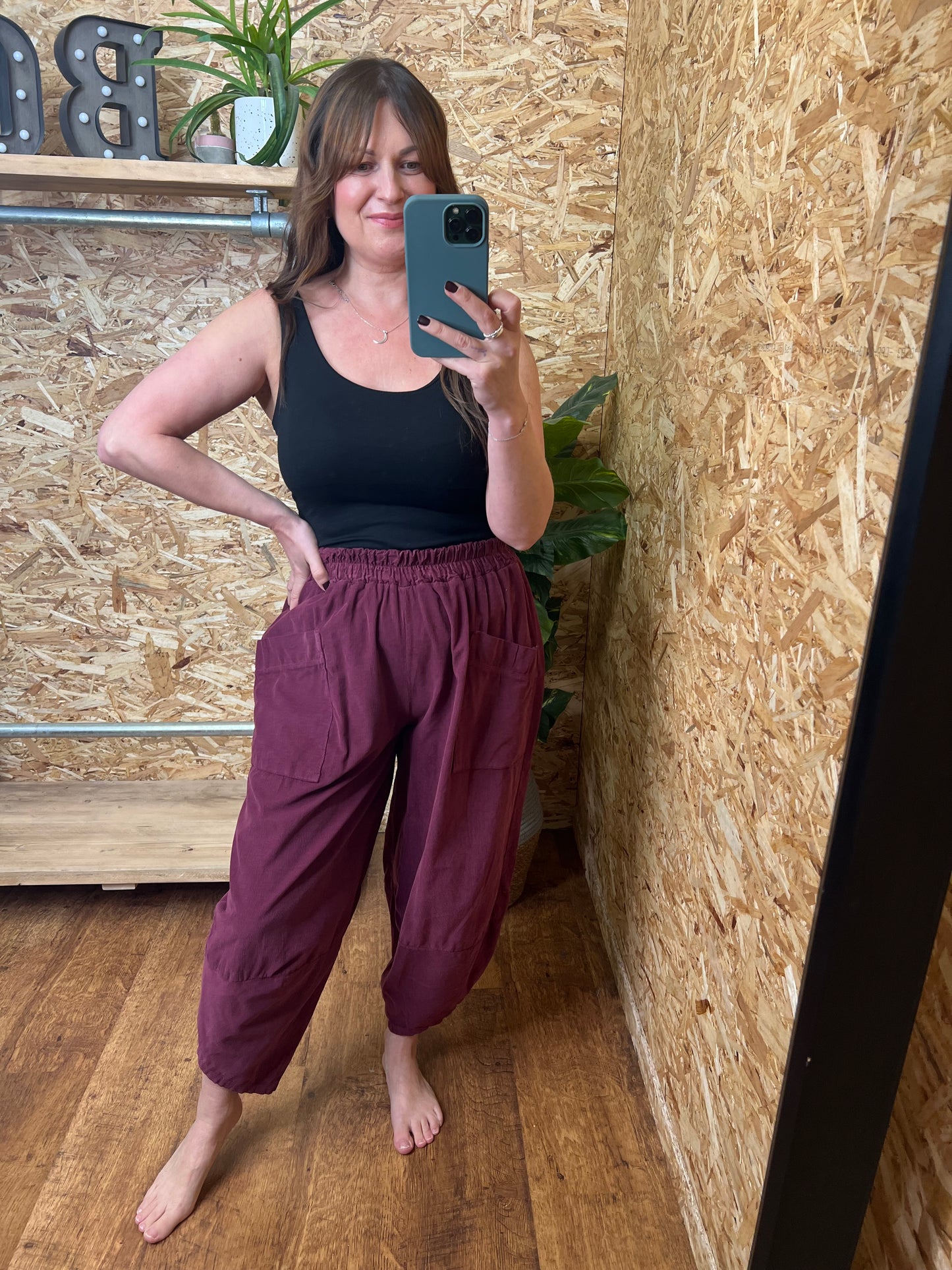 Needle Cord Cocoon Trousers