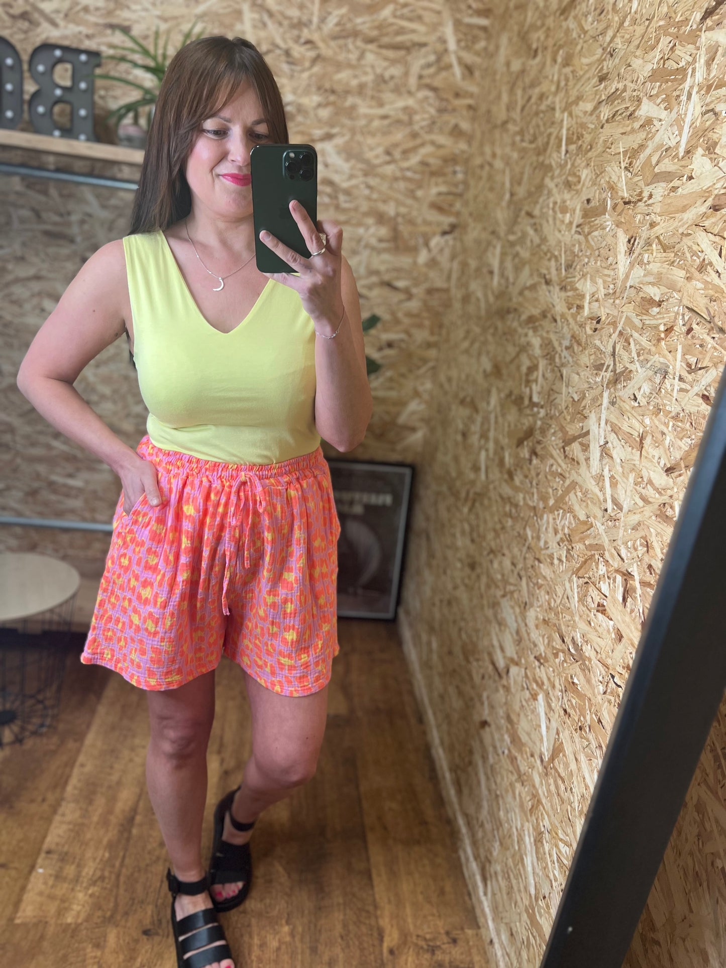 Neon Leopard Shorts