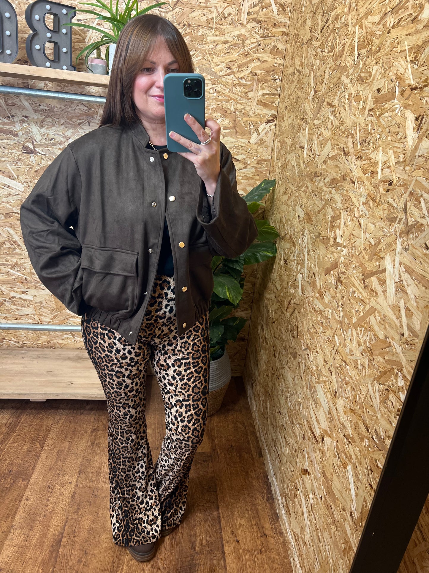 Suedette Bomber Jacket