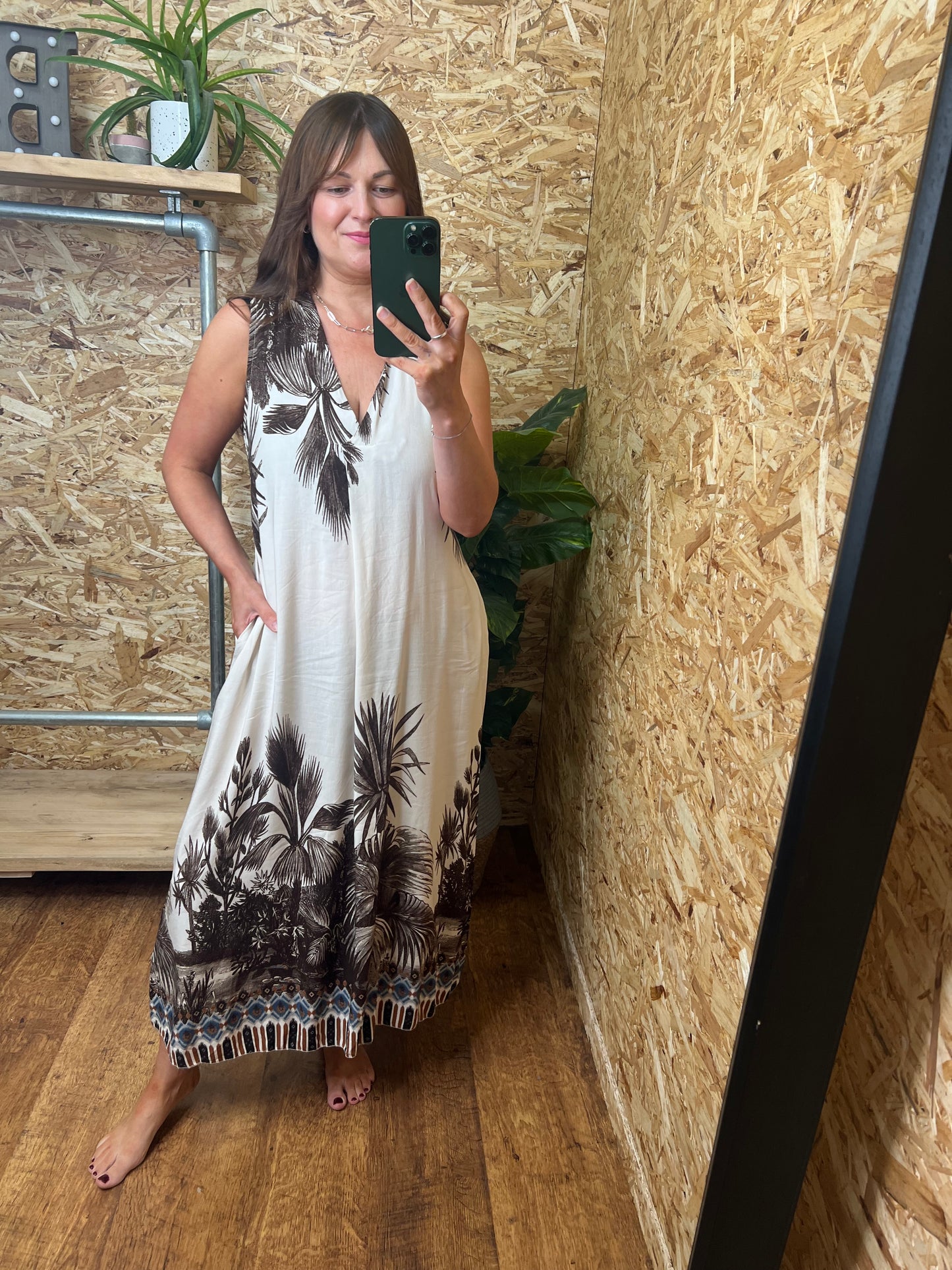Botanical Print Dress
