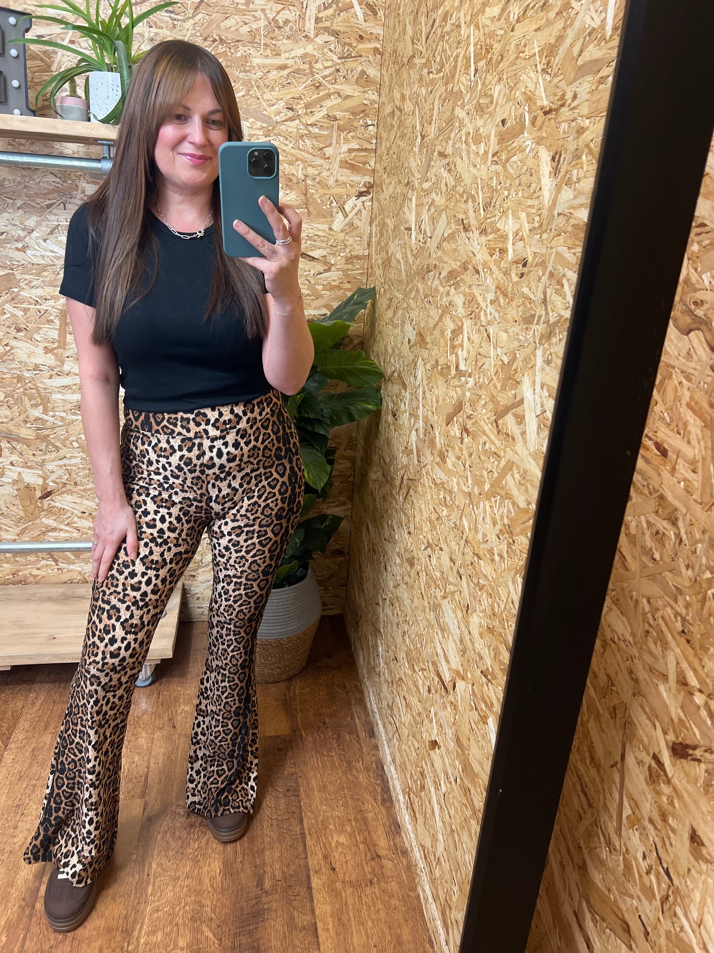 Leopard Flared Leggings