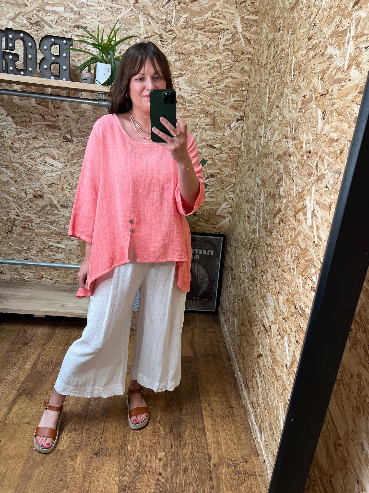Nola Button Detail Top