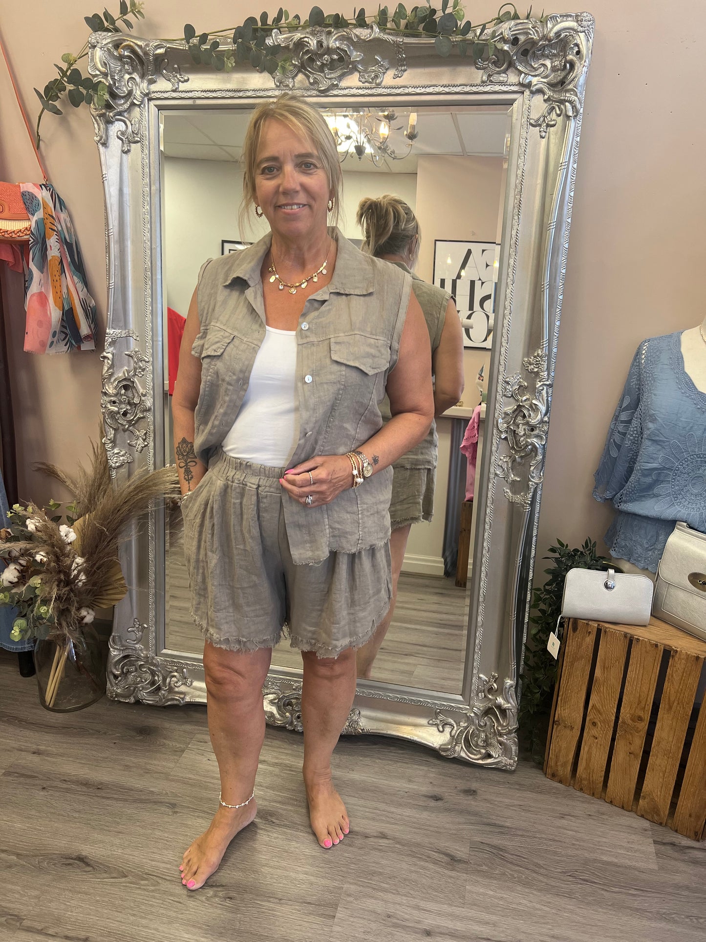 Athena Linen Shorts