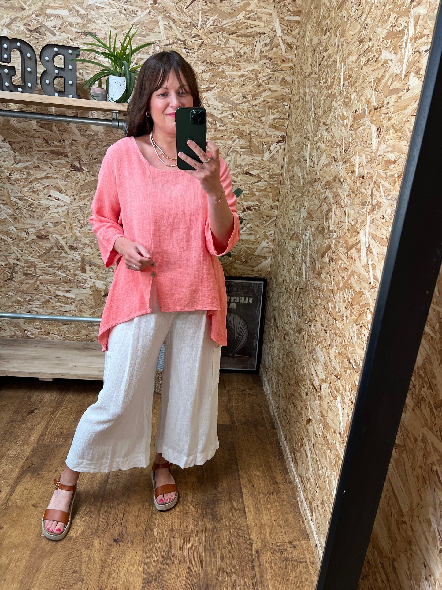 Nola Button Detail Top