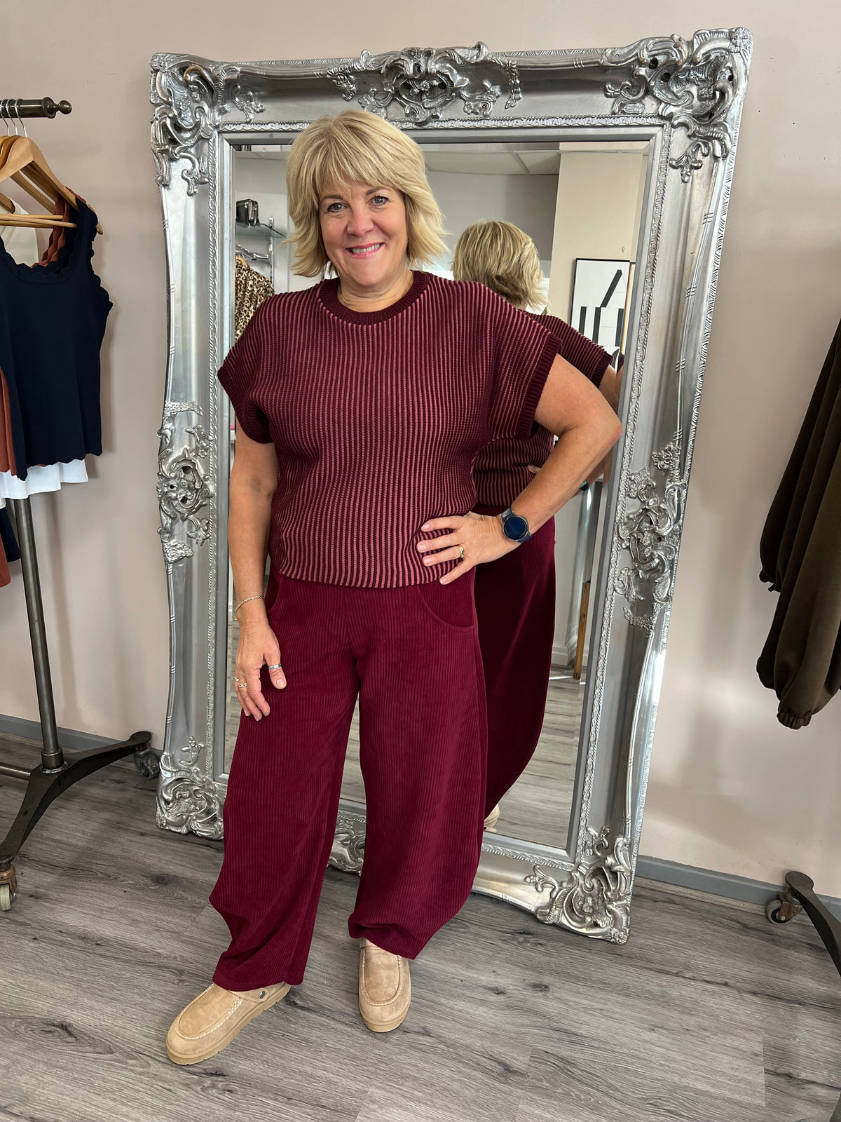 Hannah Barrel Cord Trousers