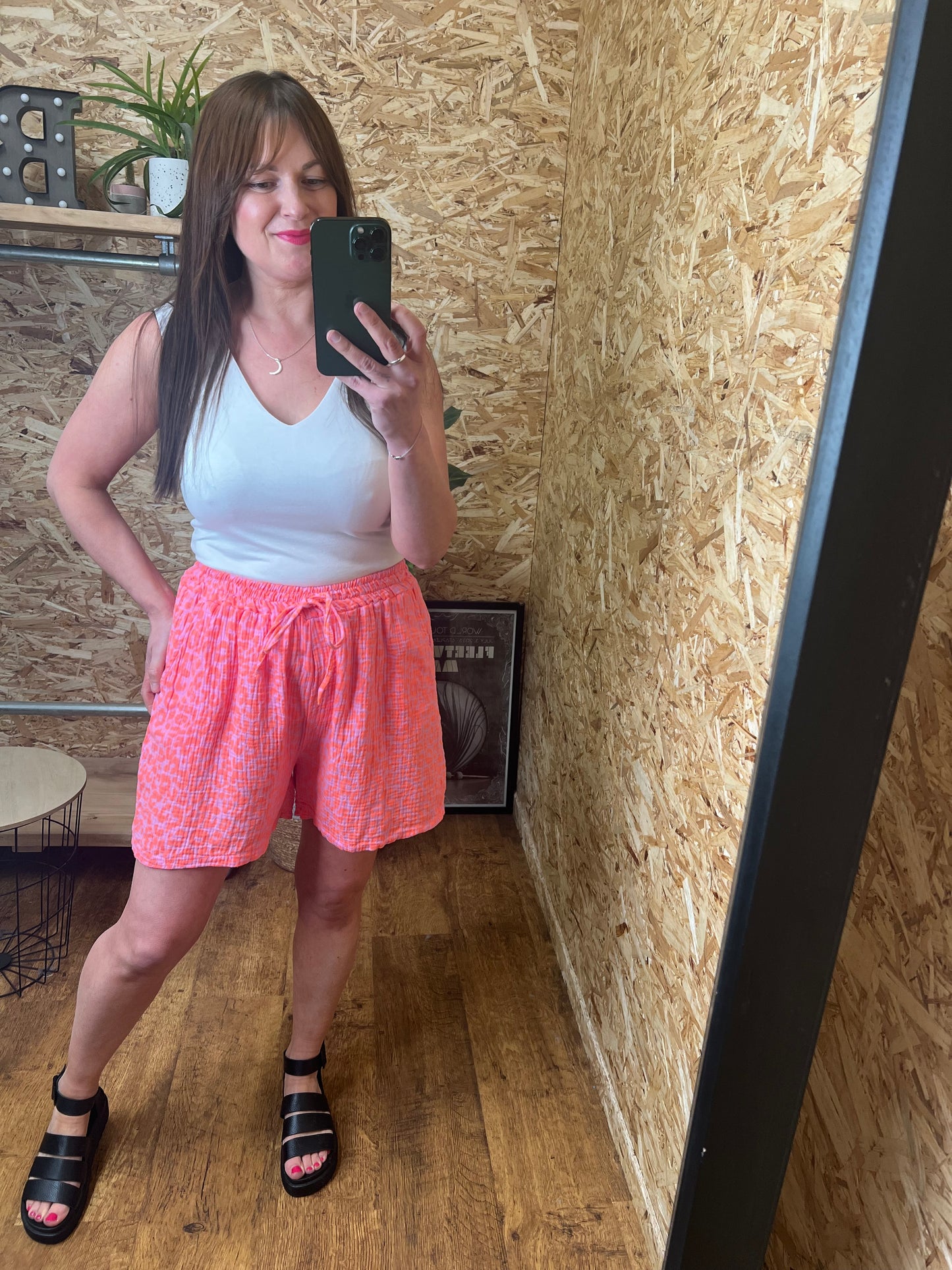 Neon Leopard Shorts