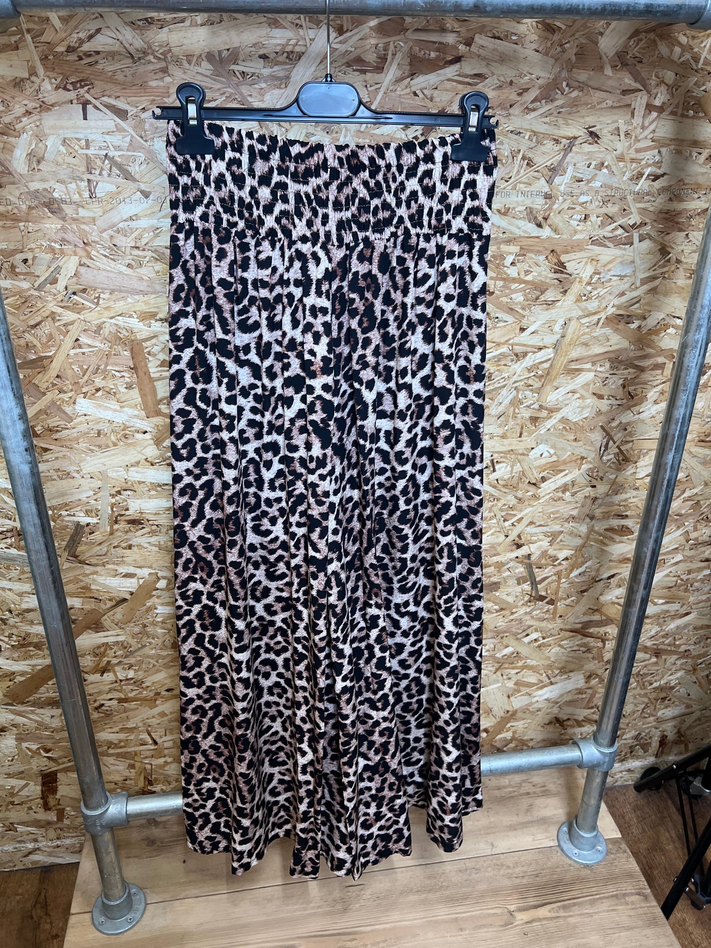 Leopard Print Palazzo Trousers