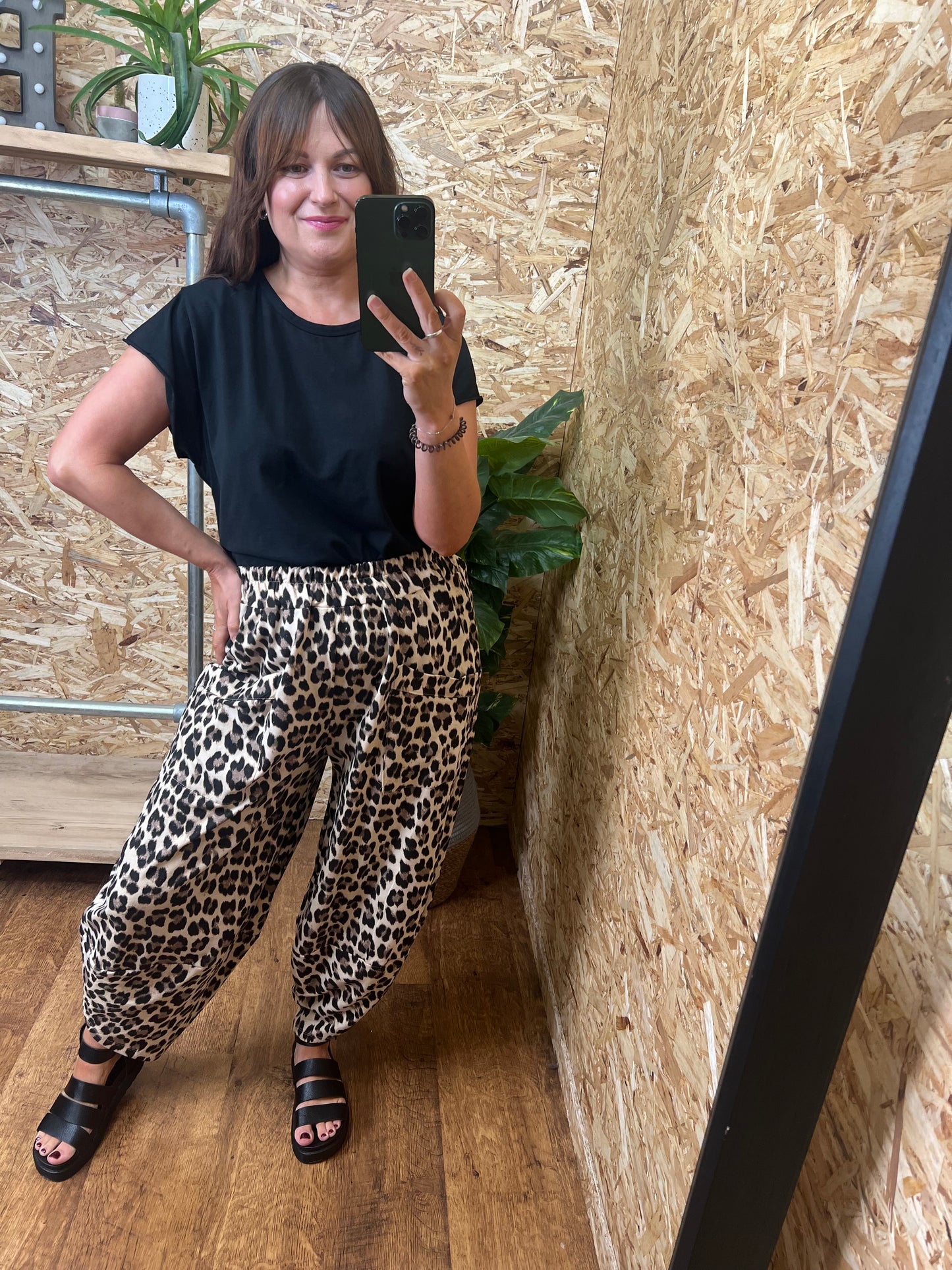 Aubrey Leopard Cocoon Trousers