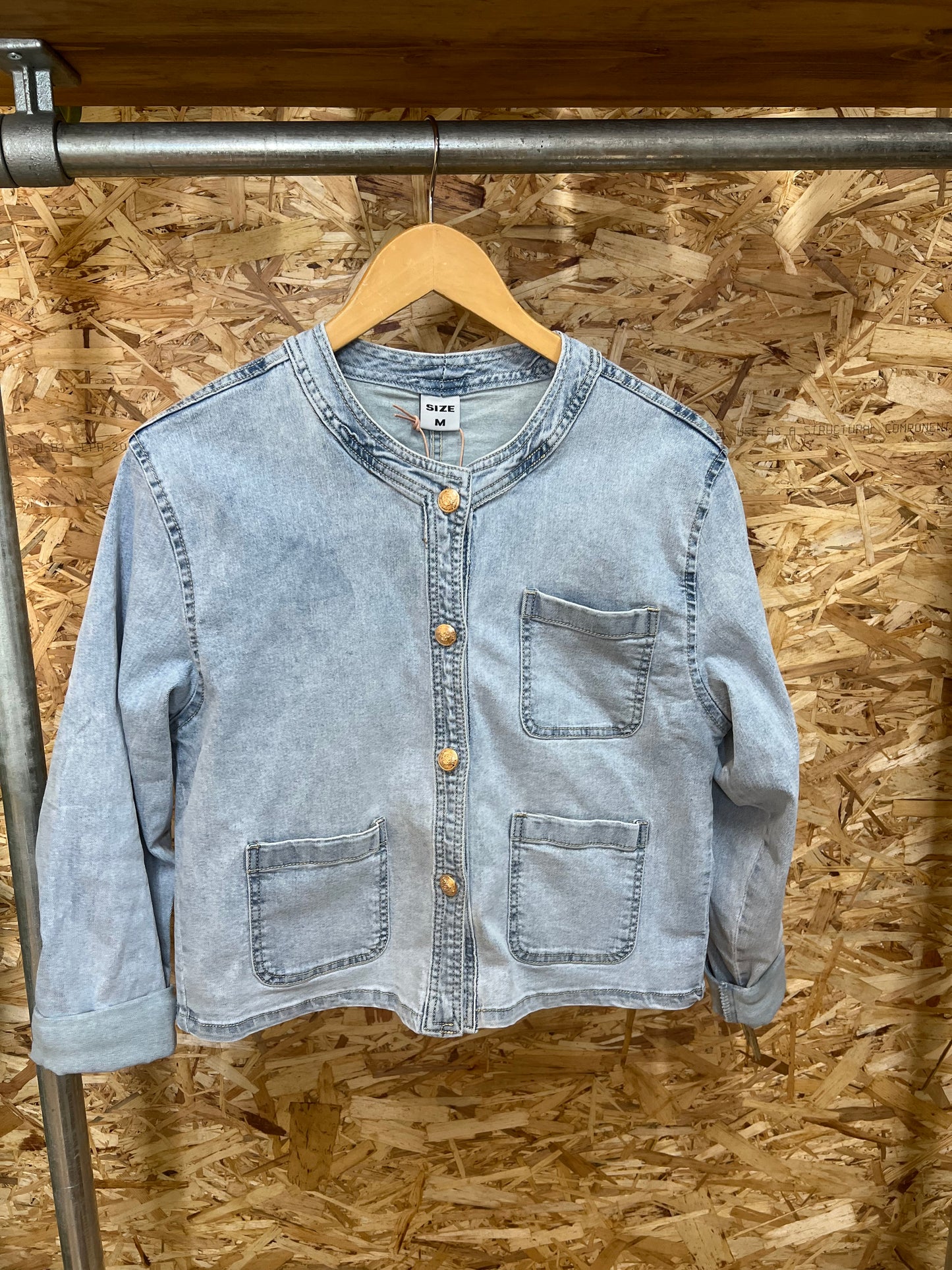 Gold Button Denim Jacket