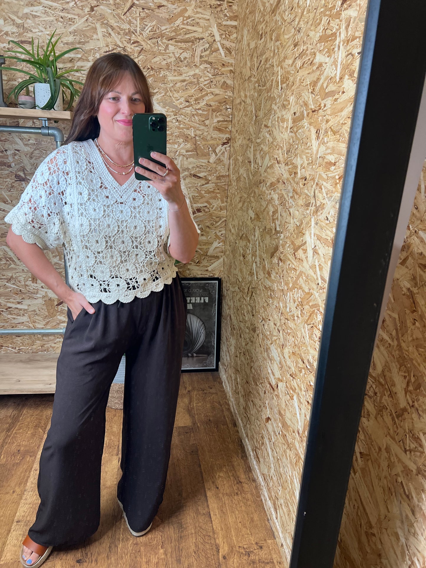 Lightweight Wide Leg Trousers⁷