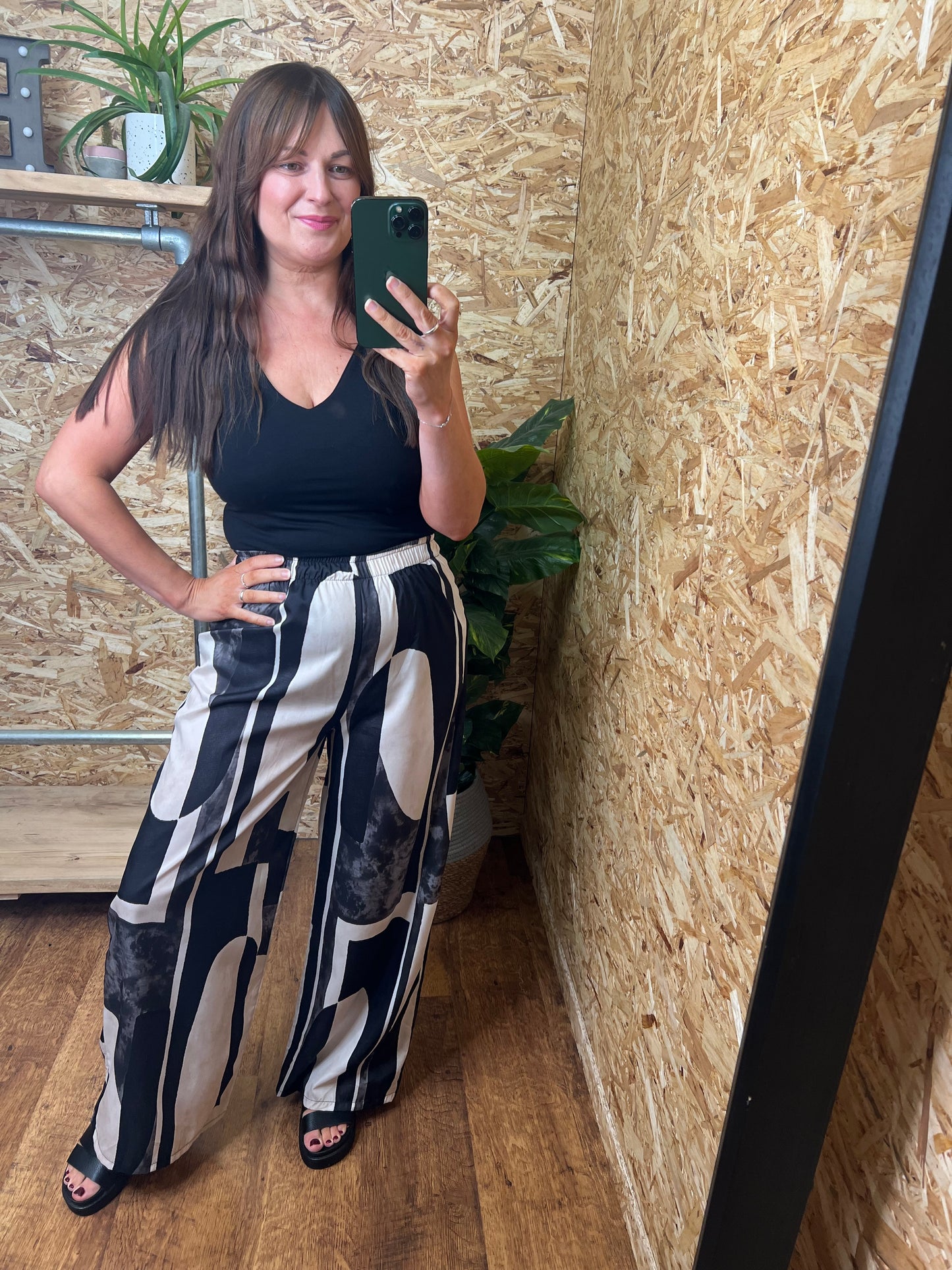 Abstract Print Trousers
