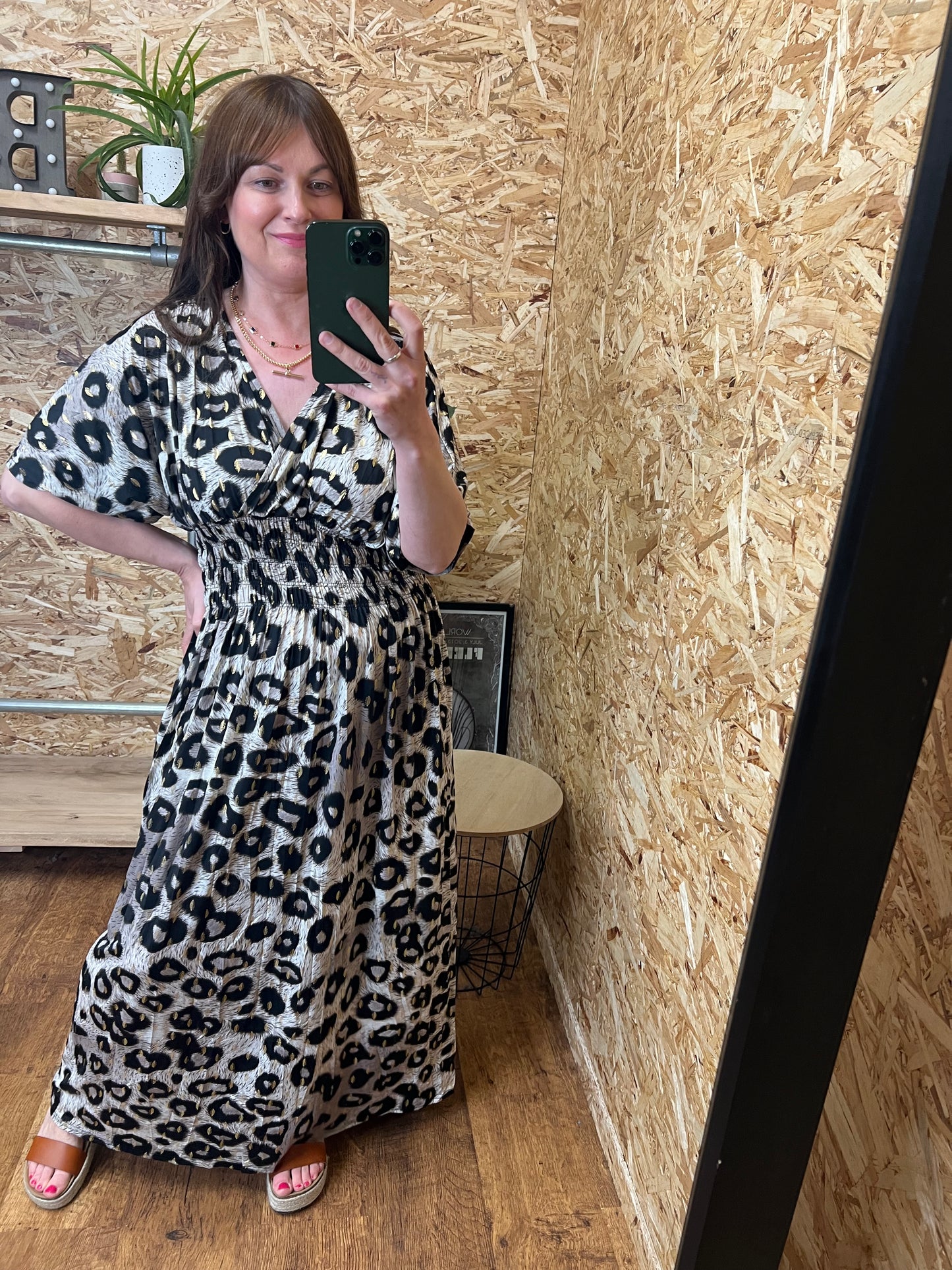 Leopard Gold Detail Maxi