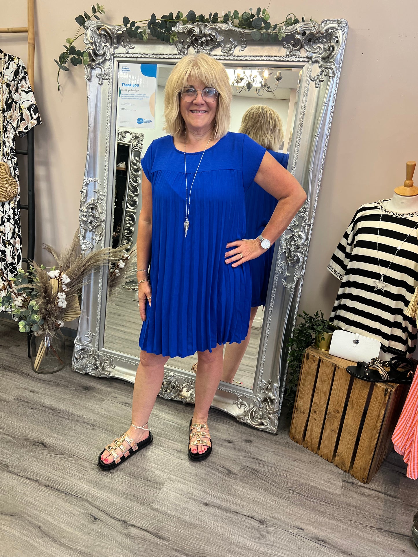 Amelia Pleated Dress