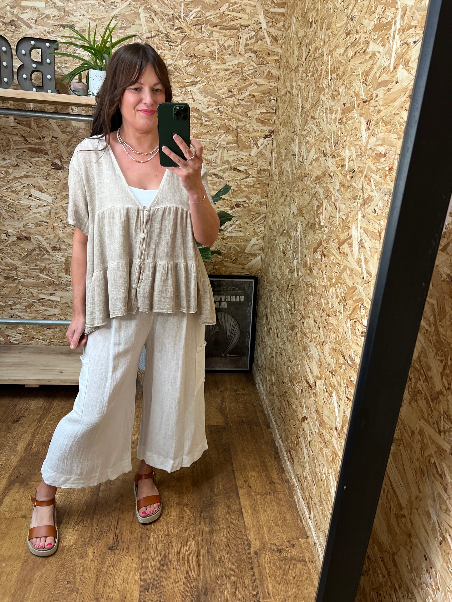 Nola Button Smock Top