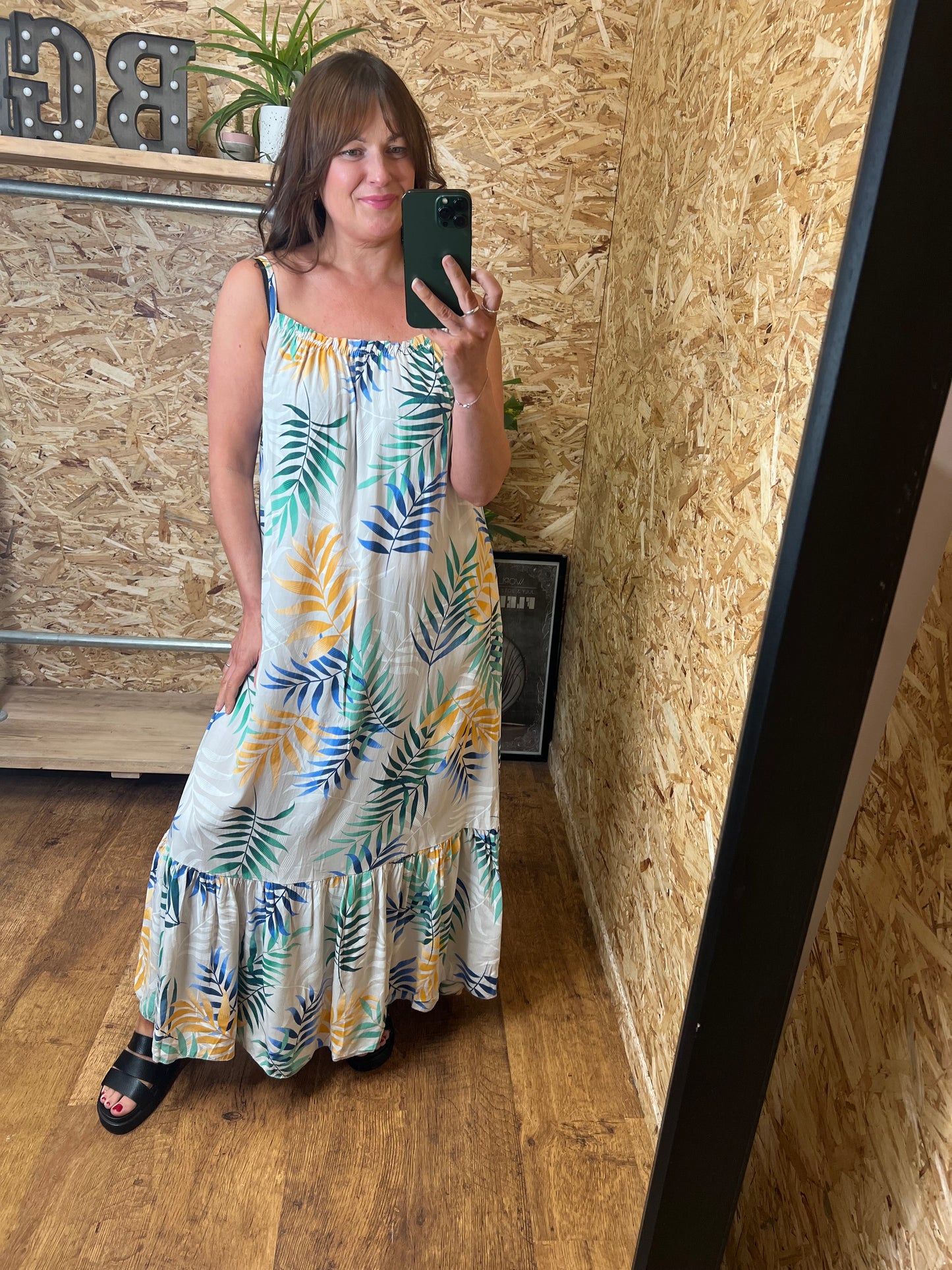Fern Print Maxi Dress