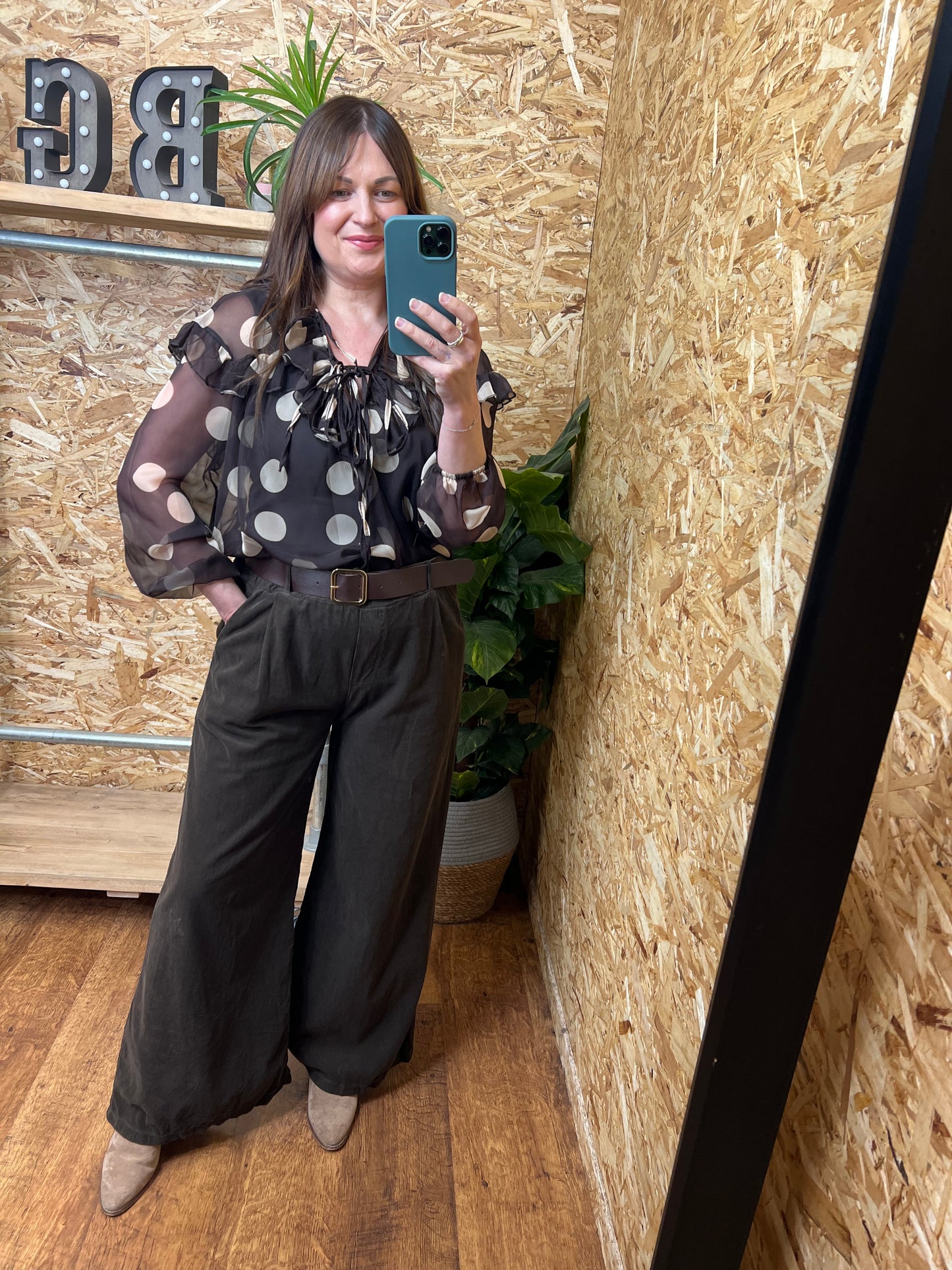 Belted Cord Trousers