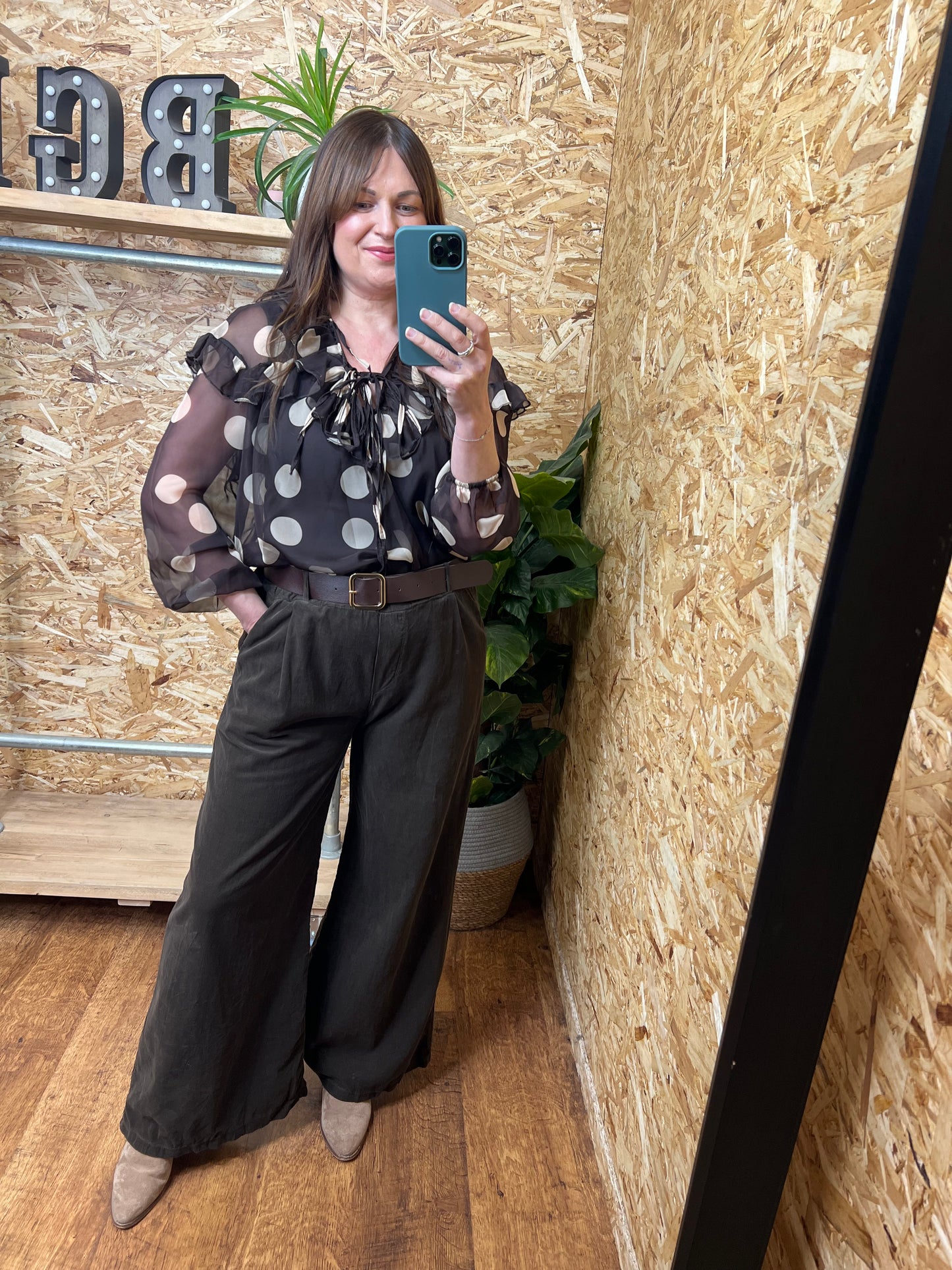 Belted Cord Trousers