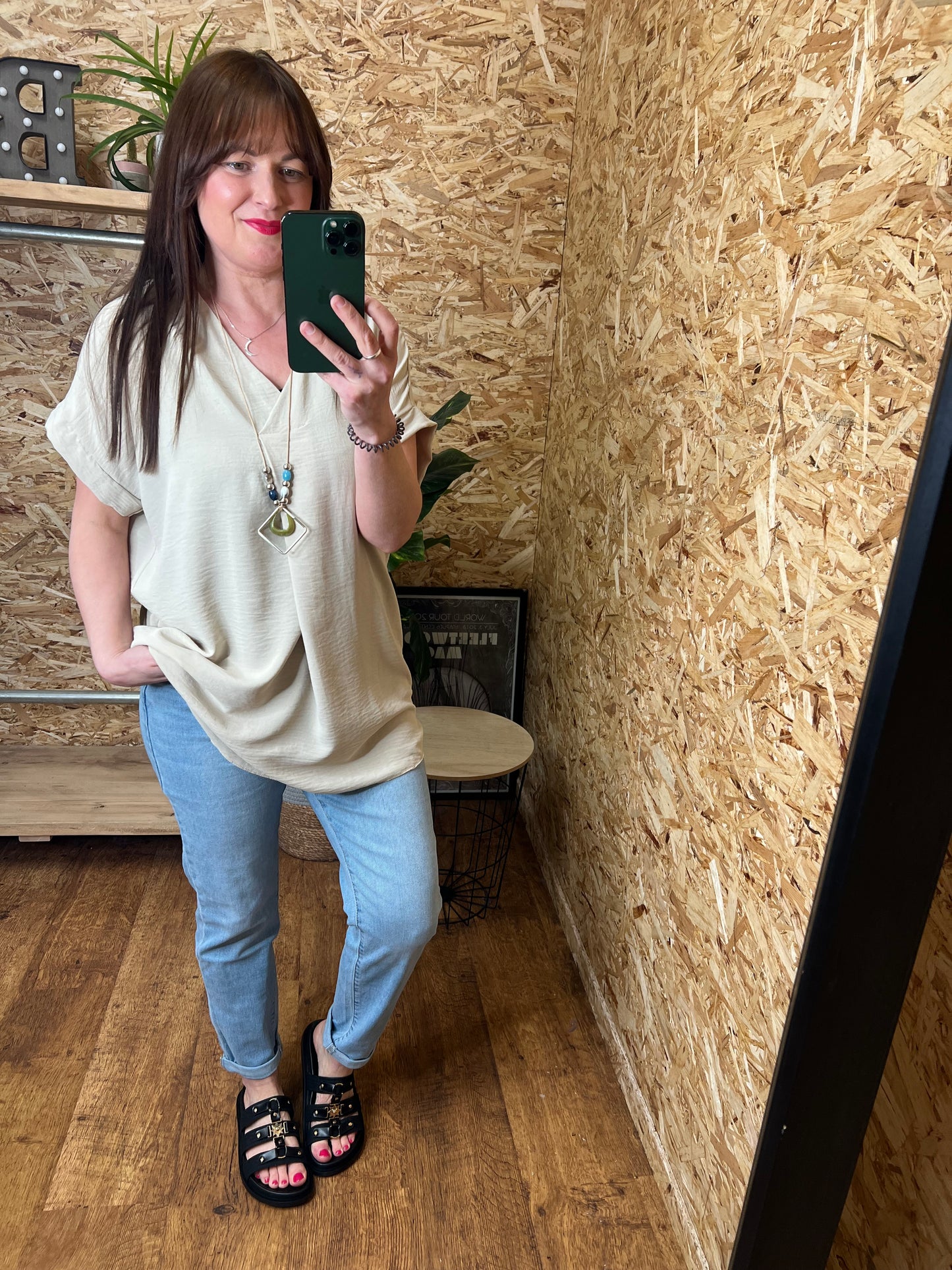 Ebony V Neck Top