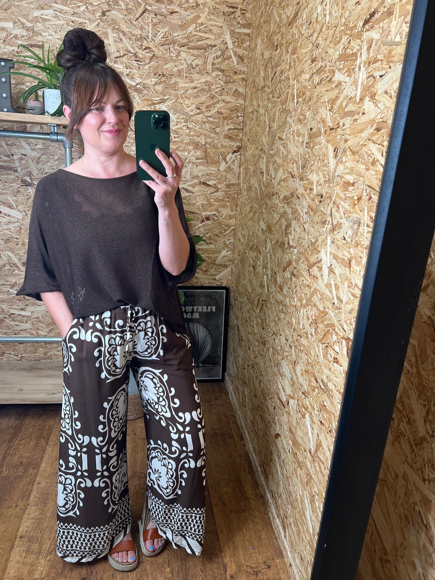 Tile Print Trousers