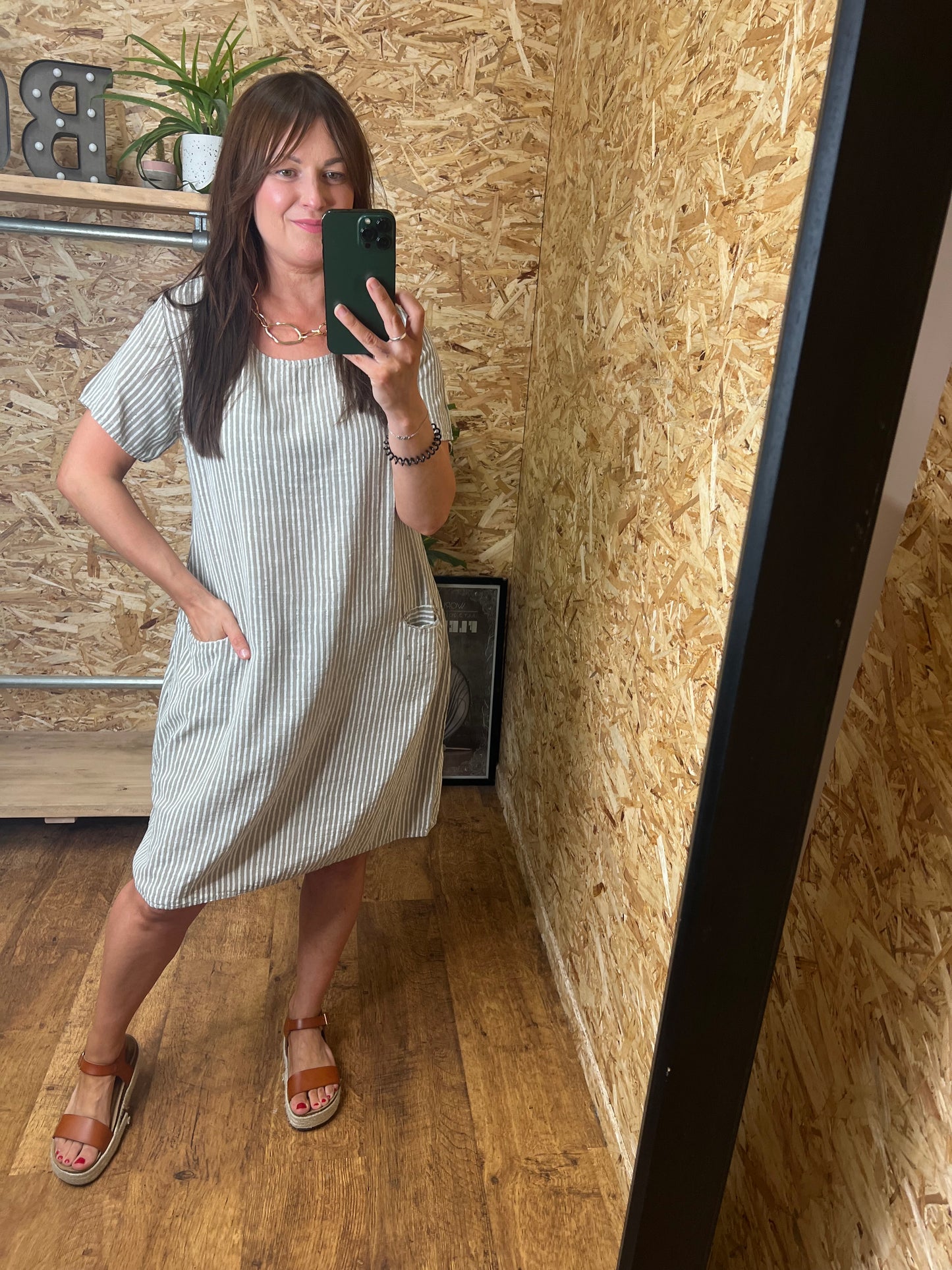 Stripe Cotton Dress