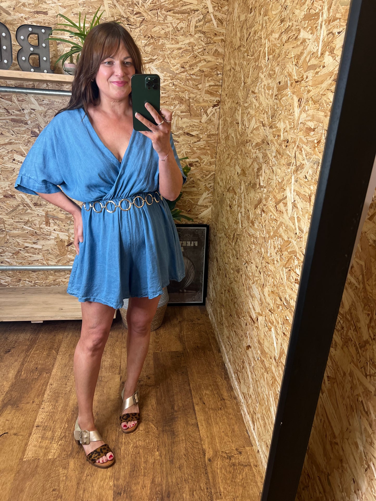 Chambray Denim Playsuit