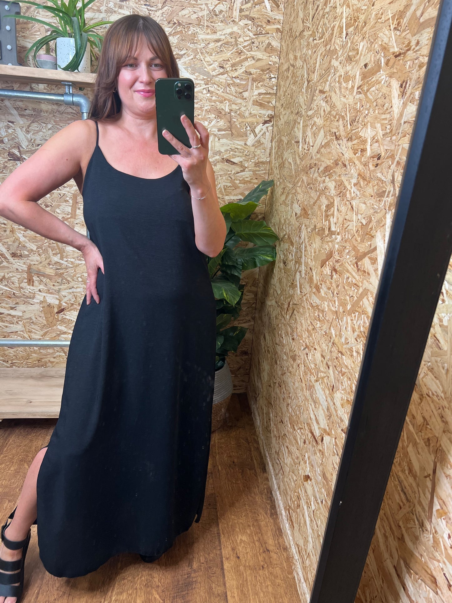 Slide Split Maxi Black