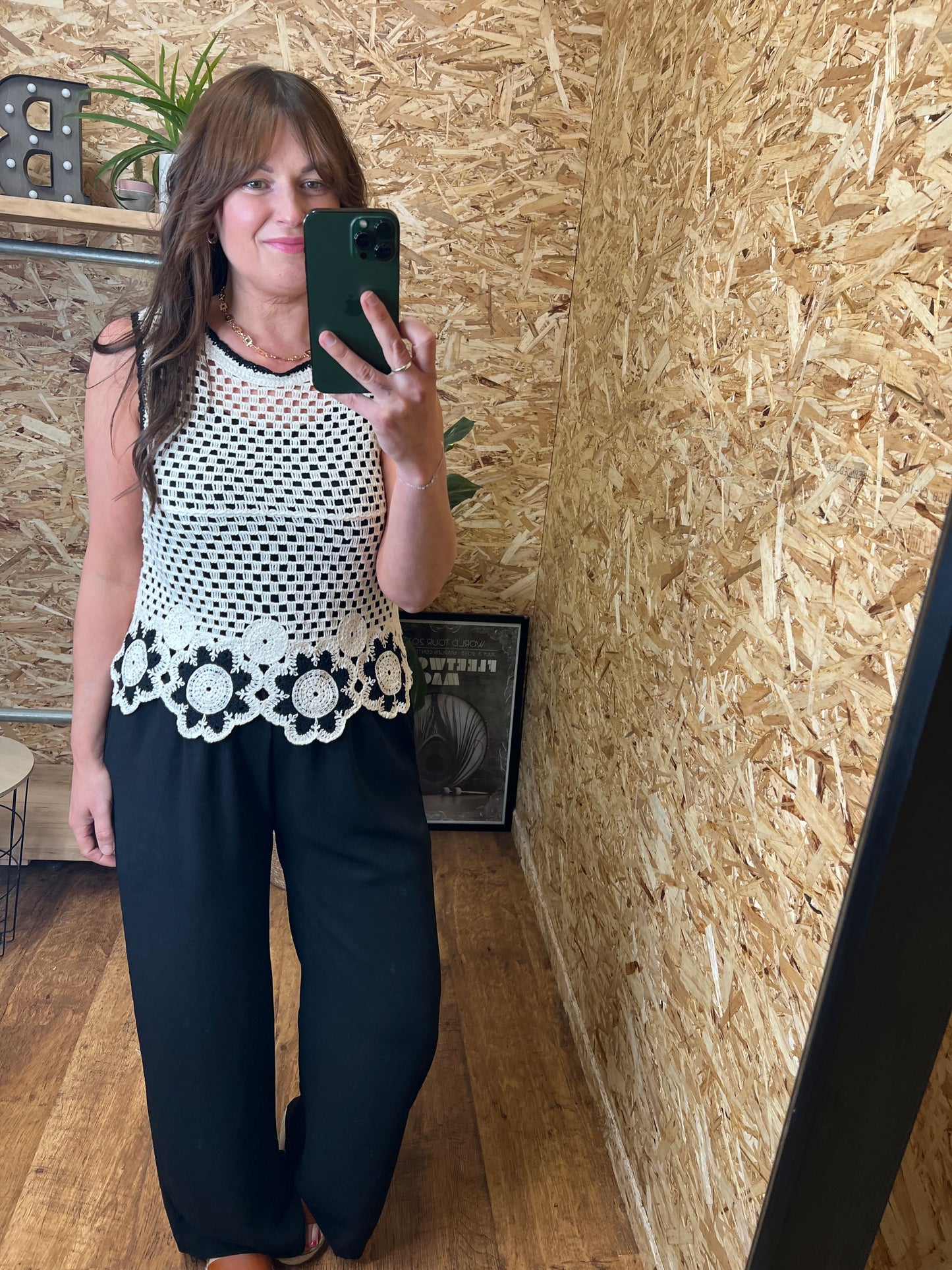 Floral Crochet Top