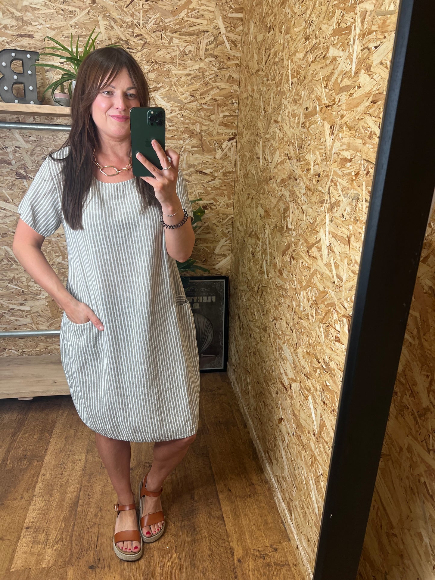 Stripe Cotton Dress