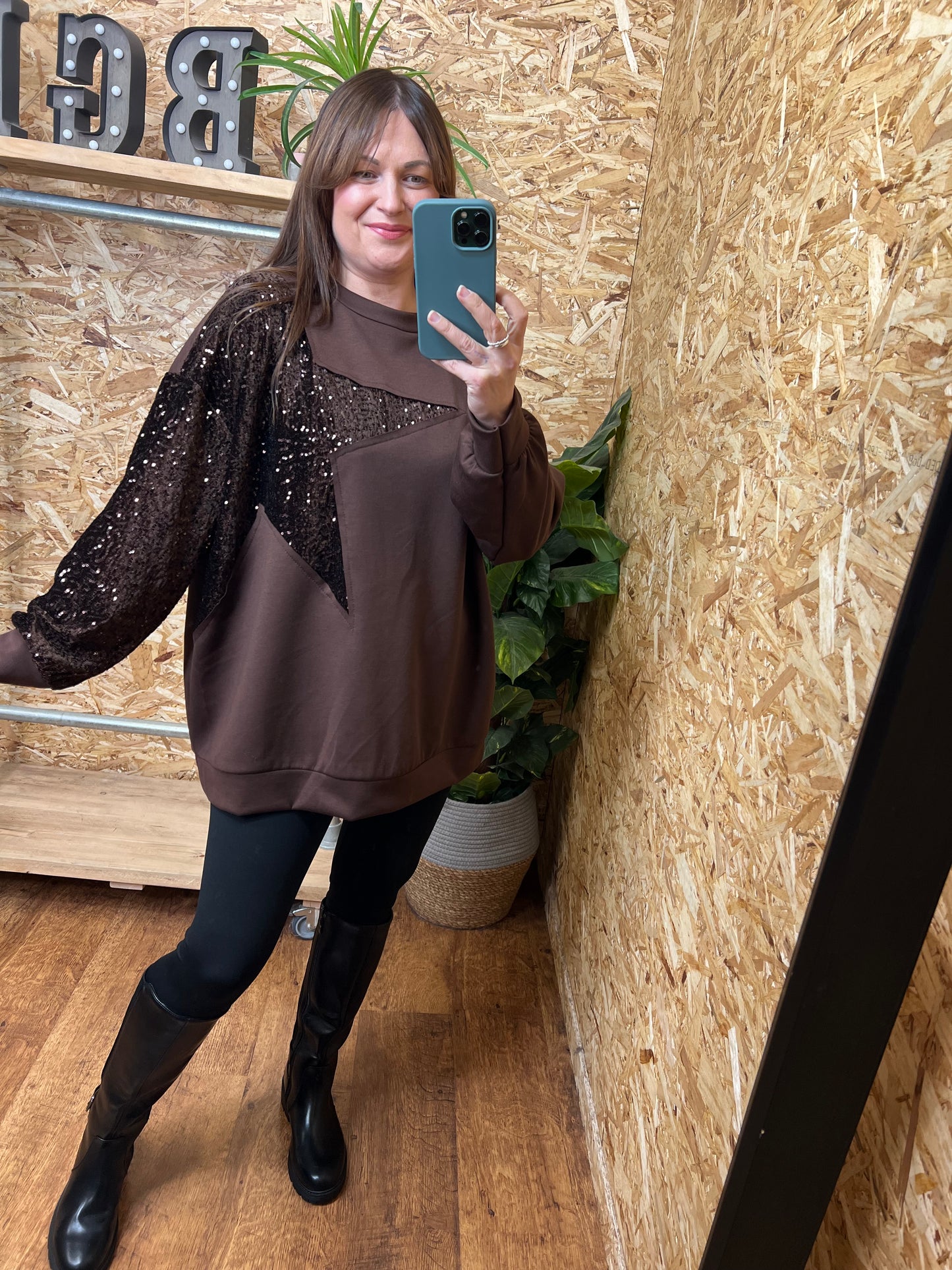 Sequin Star Sweatshirt