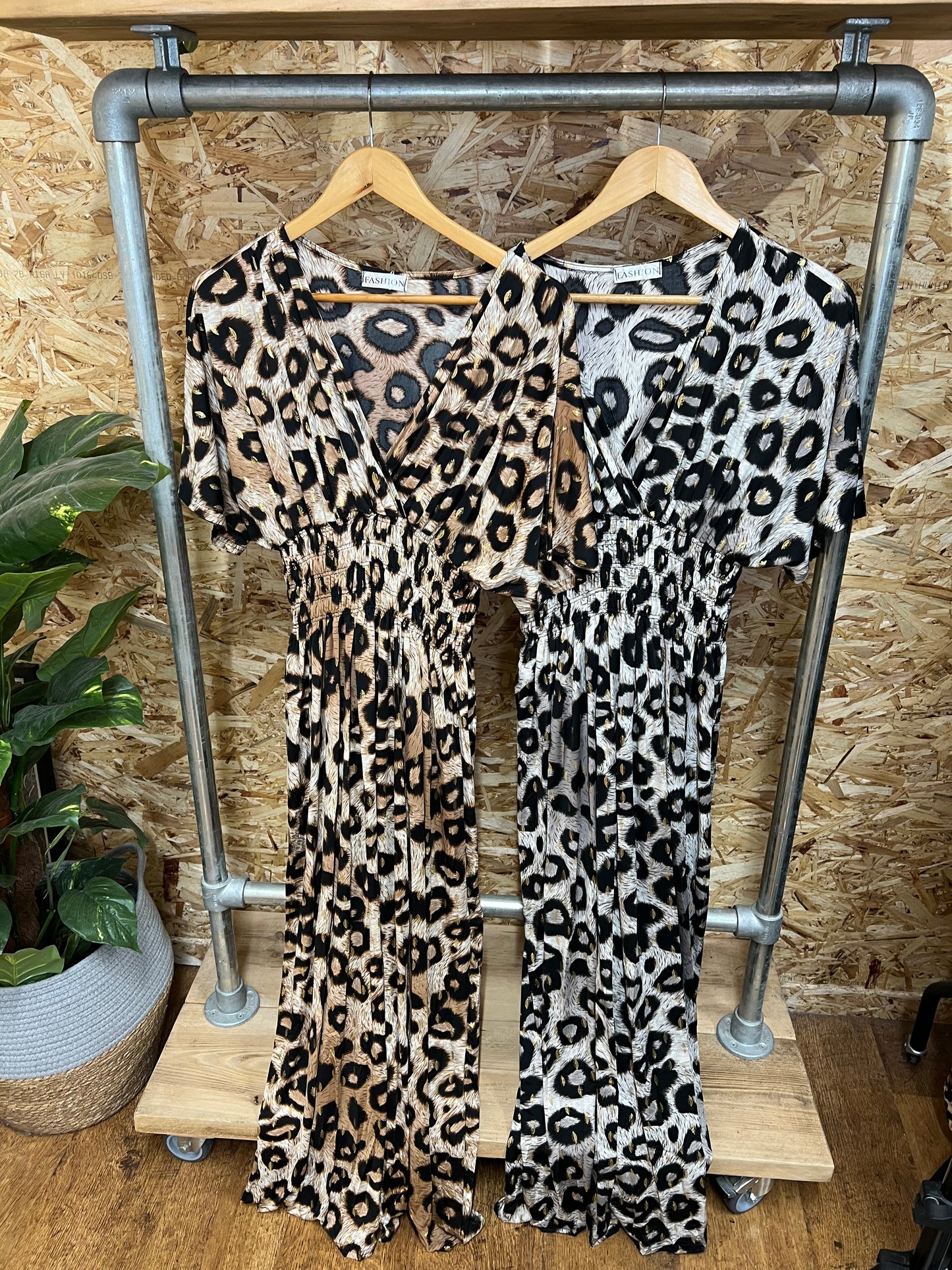 Leopard Gold Detail Maxi