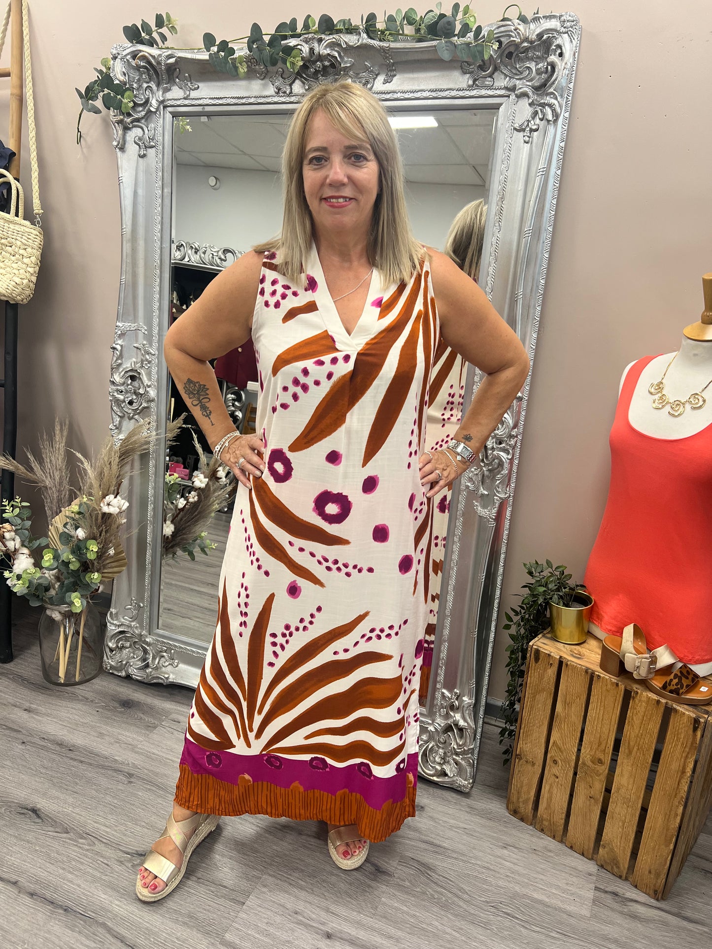 Bianca Side Slit Dress
