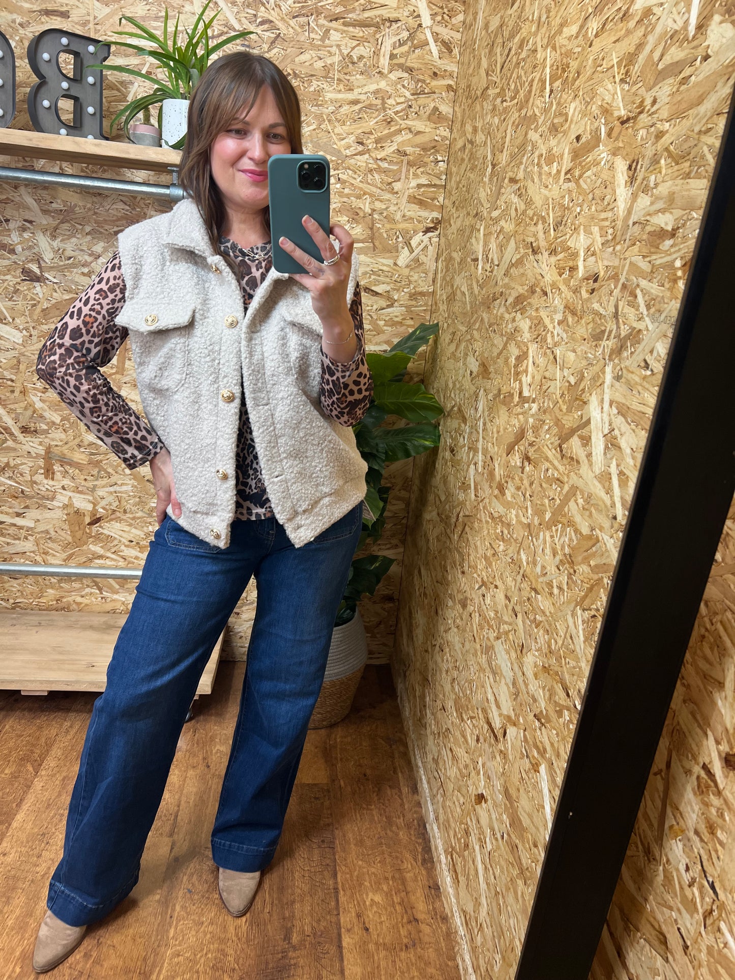 Gold Button Boucle Waistcoat