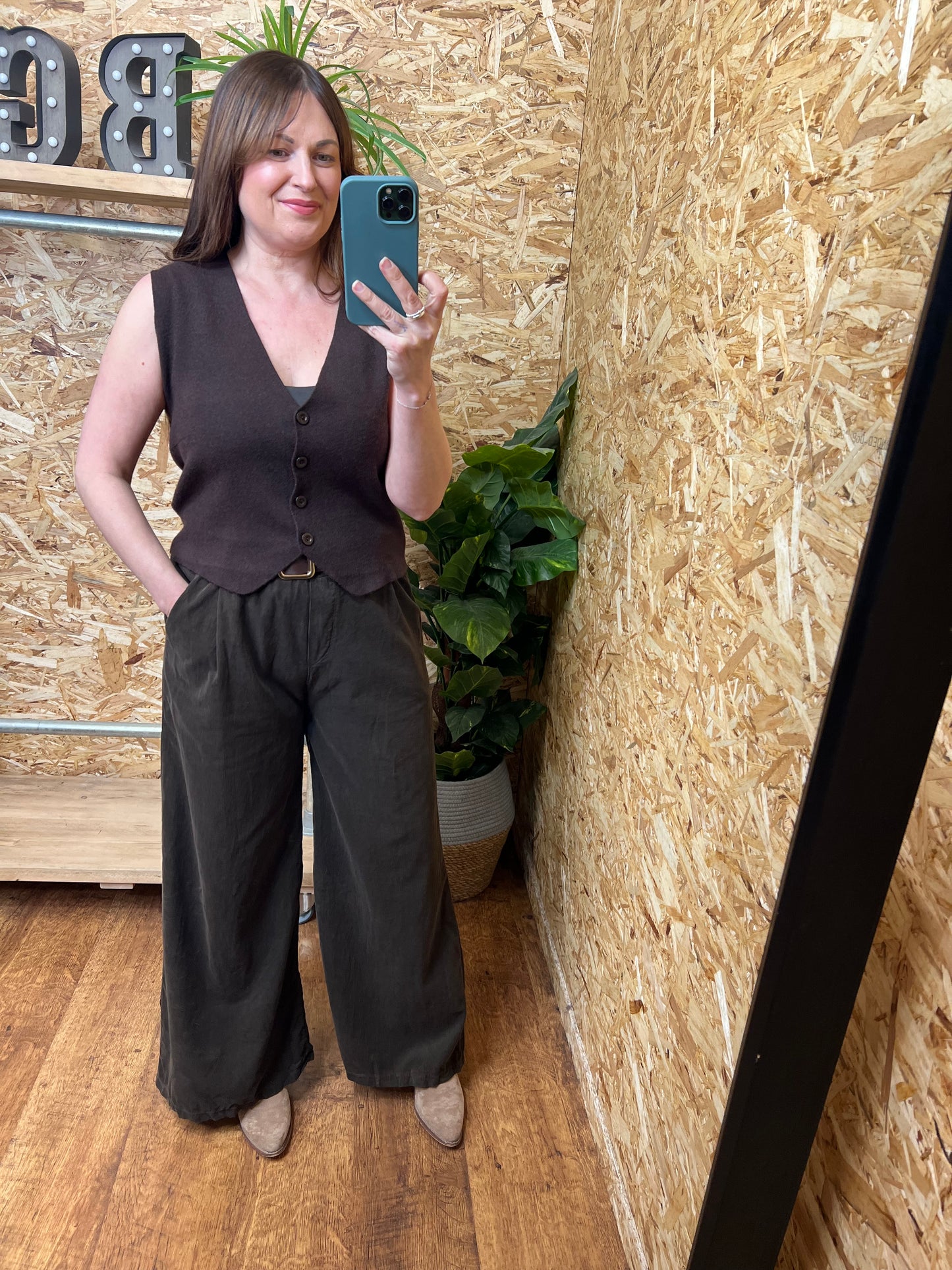 Belted Cord Trousers