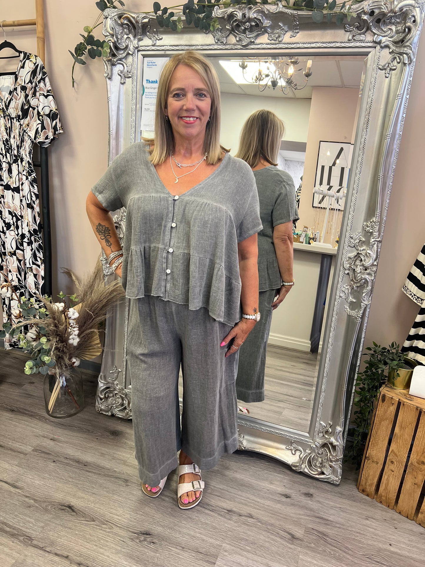 Nola Button Smock Top