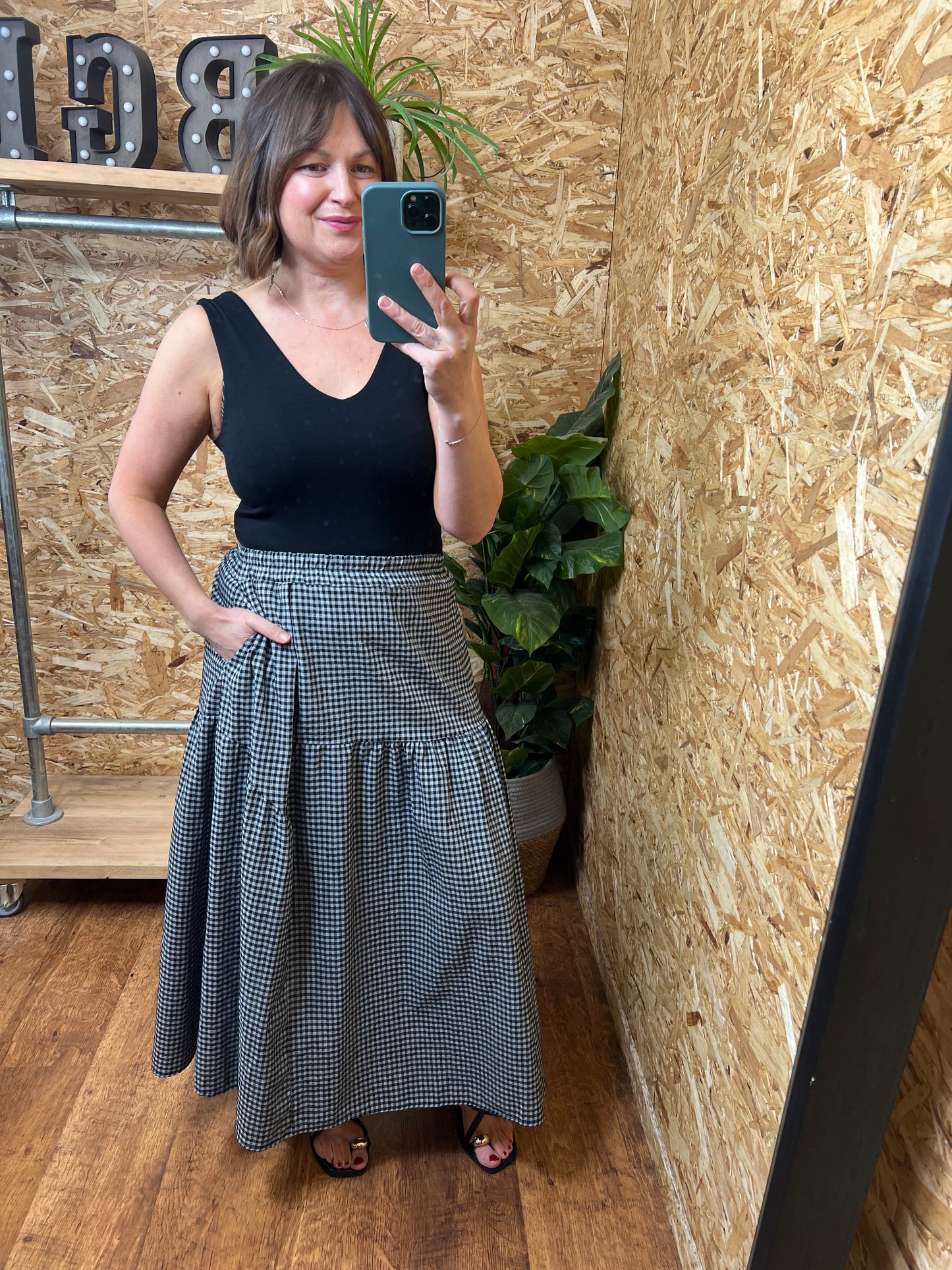 Gingham Skirt
