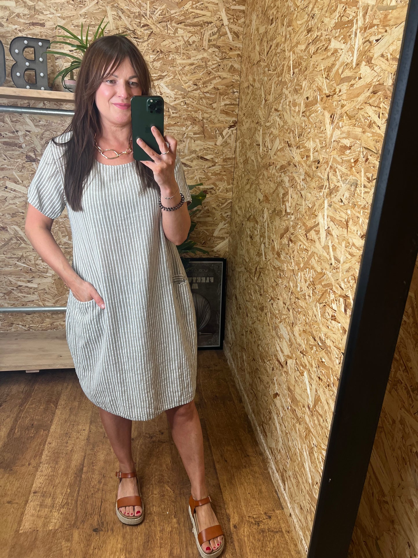 Stripe Cotton Dress