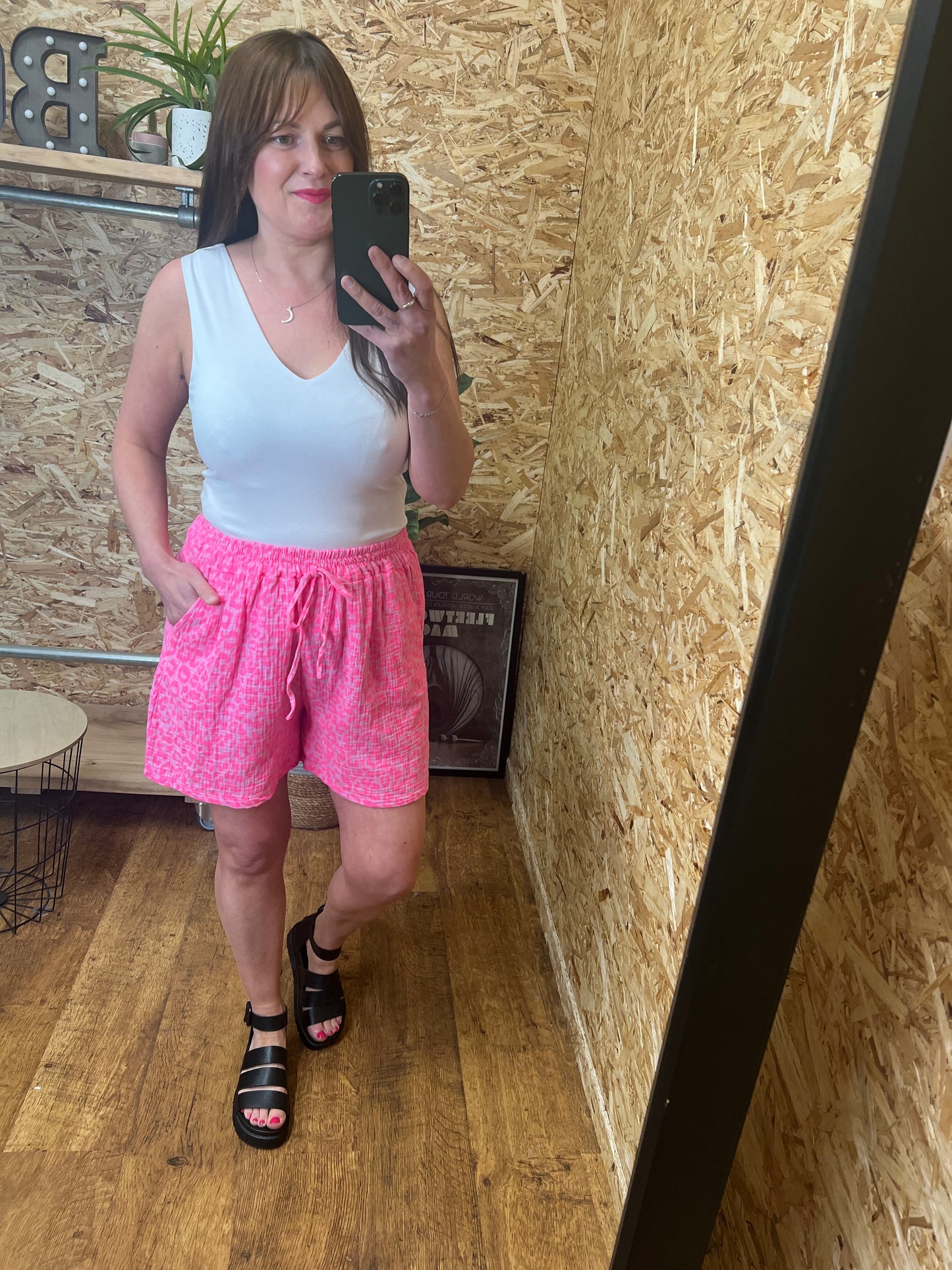 Neon Leopard Shorts
