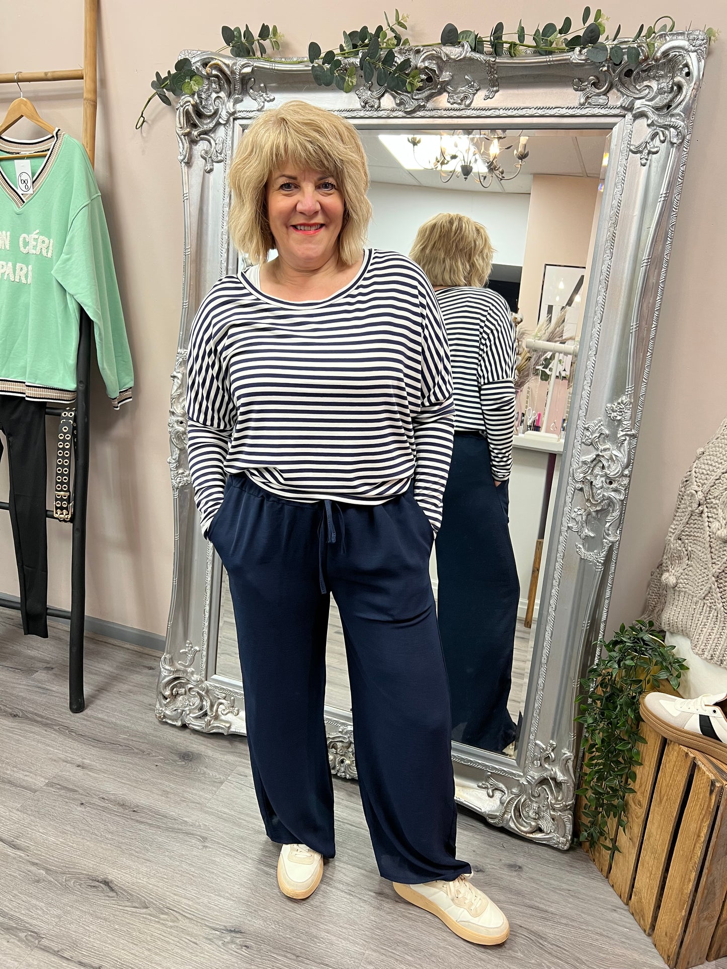 Lightweight Wide Leg Trousers