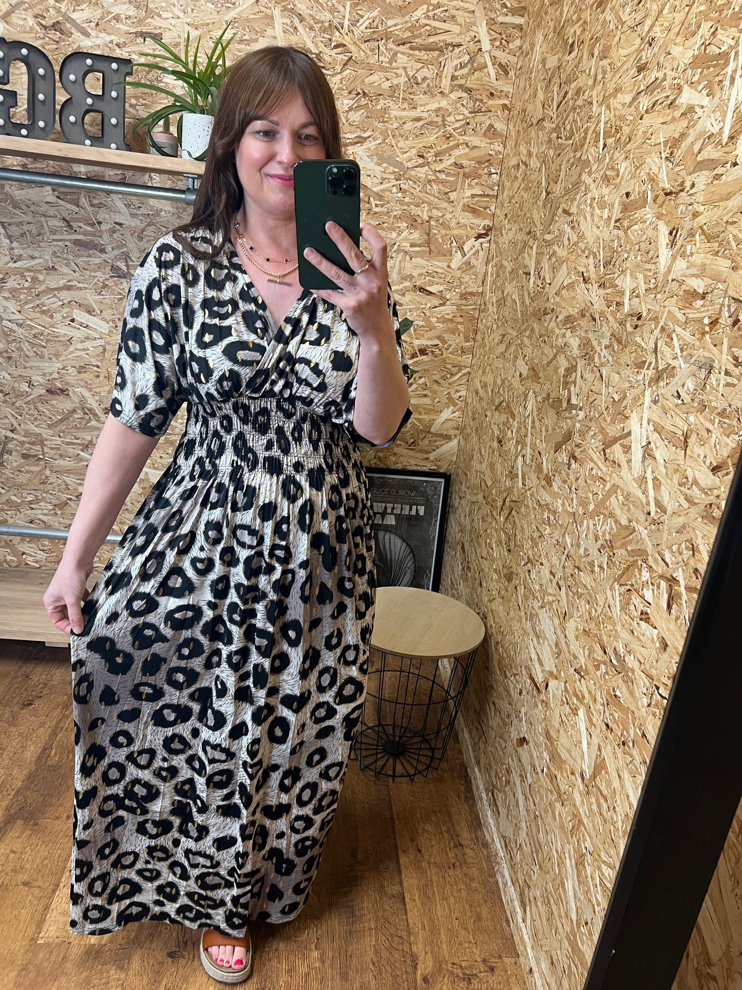 Leopard Gold Detail Maxi