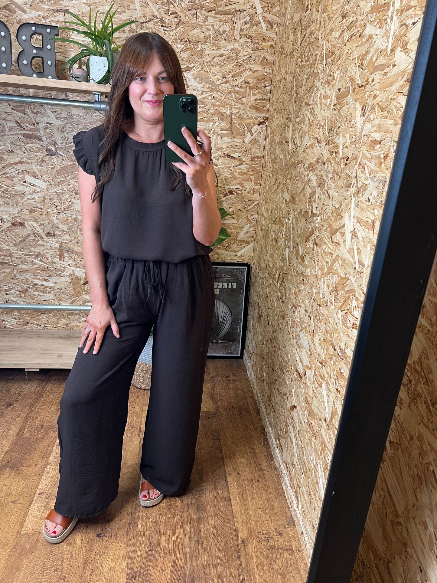Ebony Frill Top