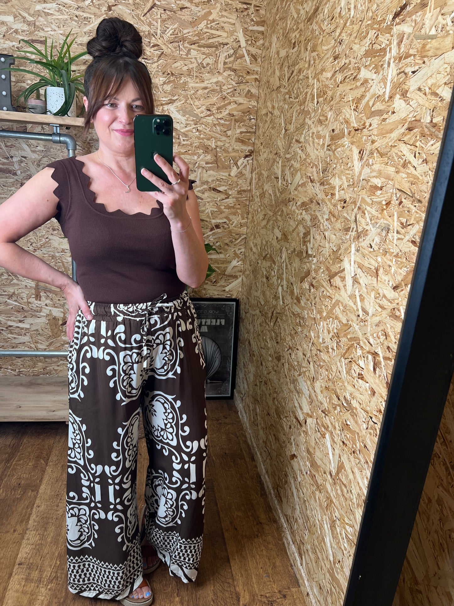 Tile Print Trousers