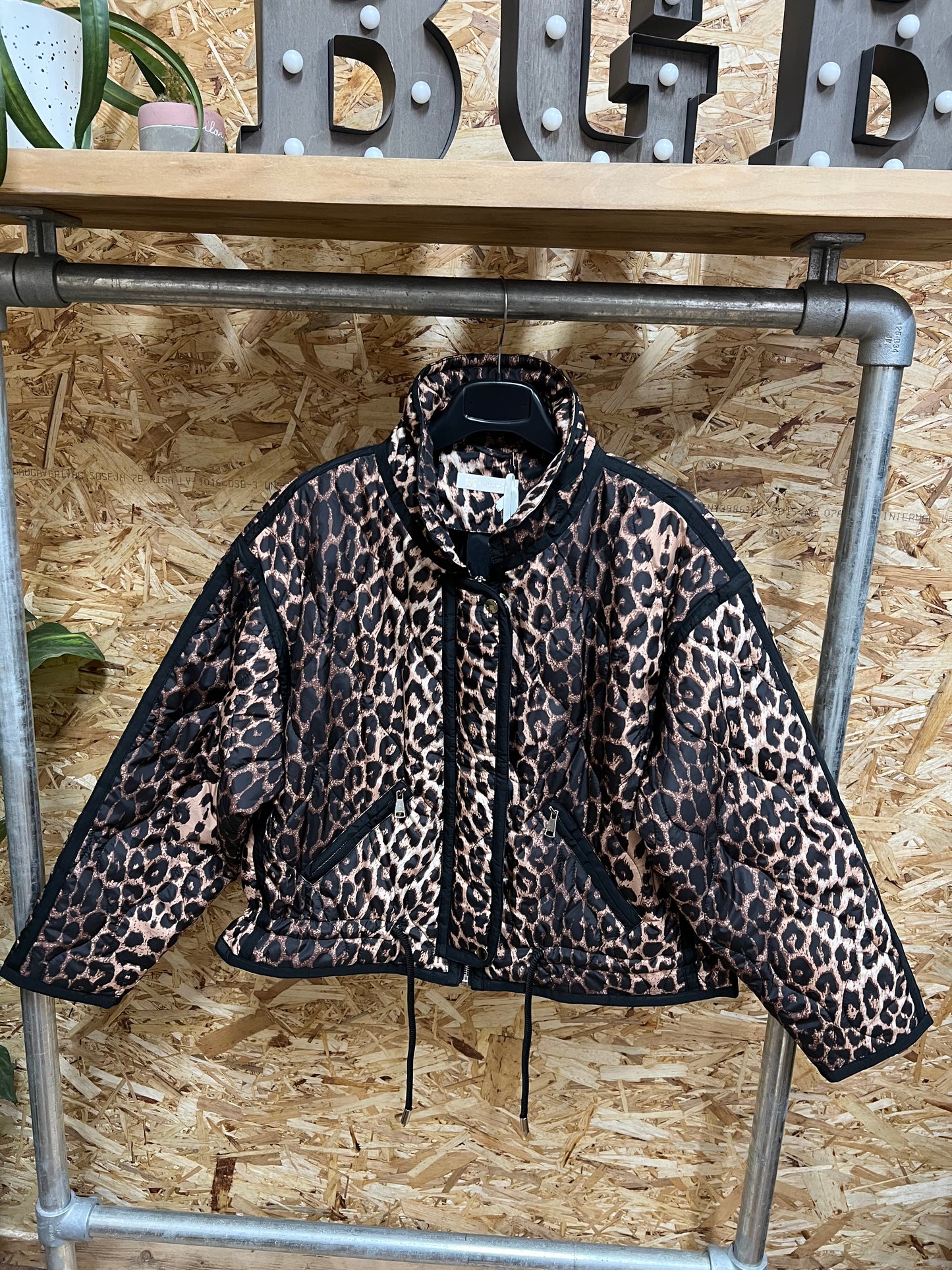 Lightweight Animal Print Padded Jacket