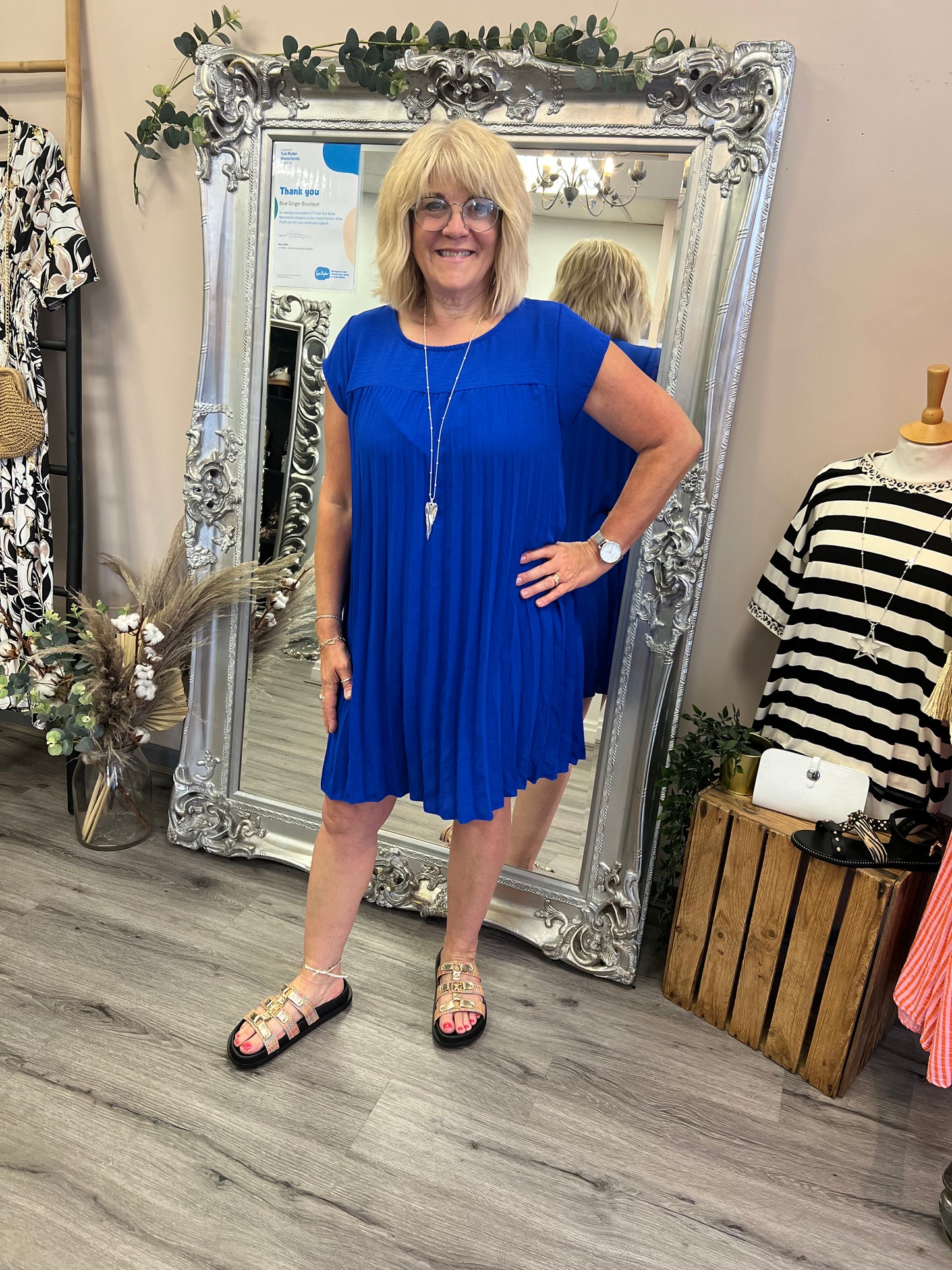 Amelia Pleated Dress