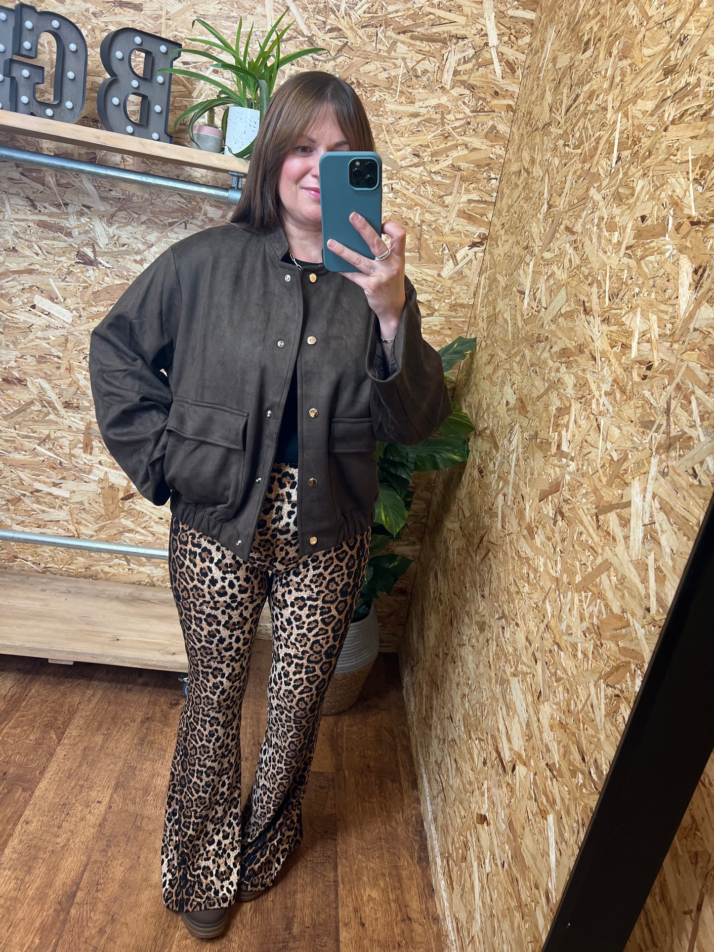 Suedette Bomber Jacket