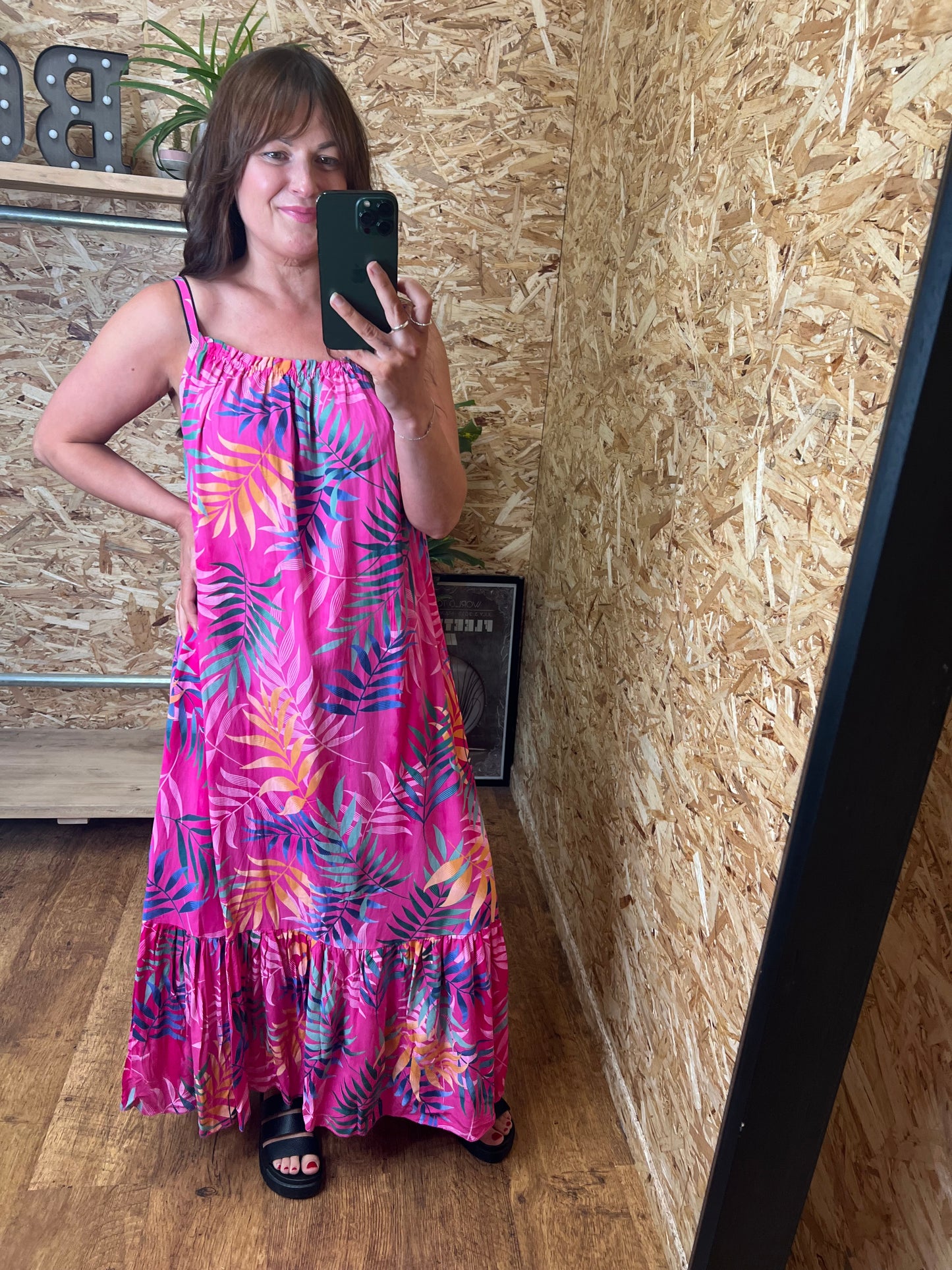 Fern Print Maxi Dress