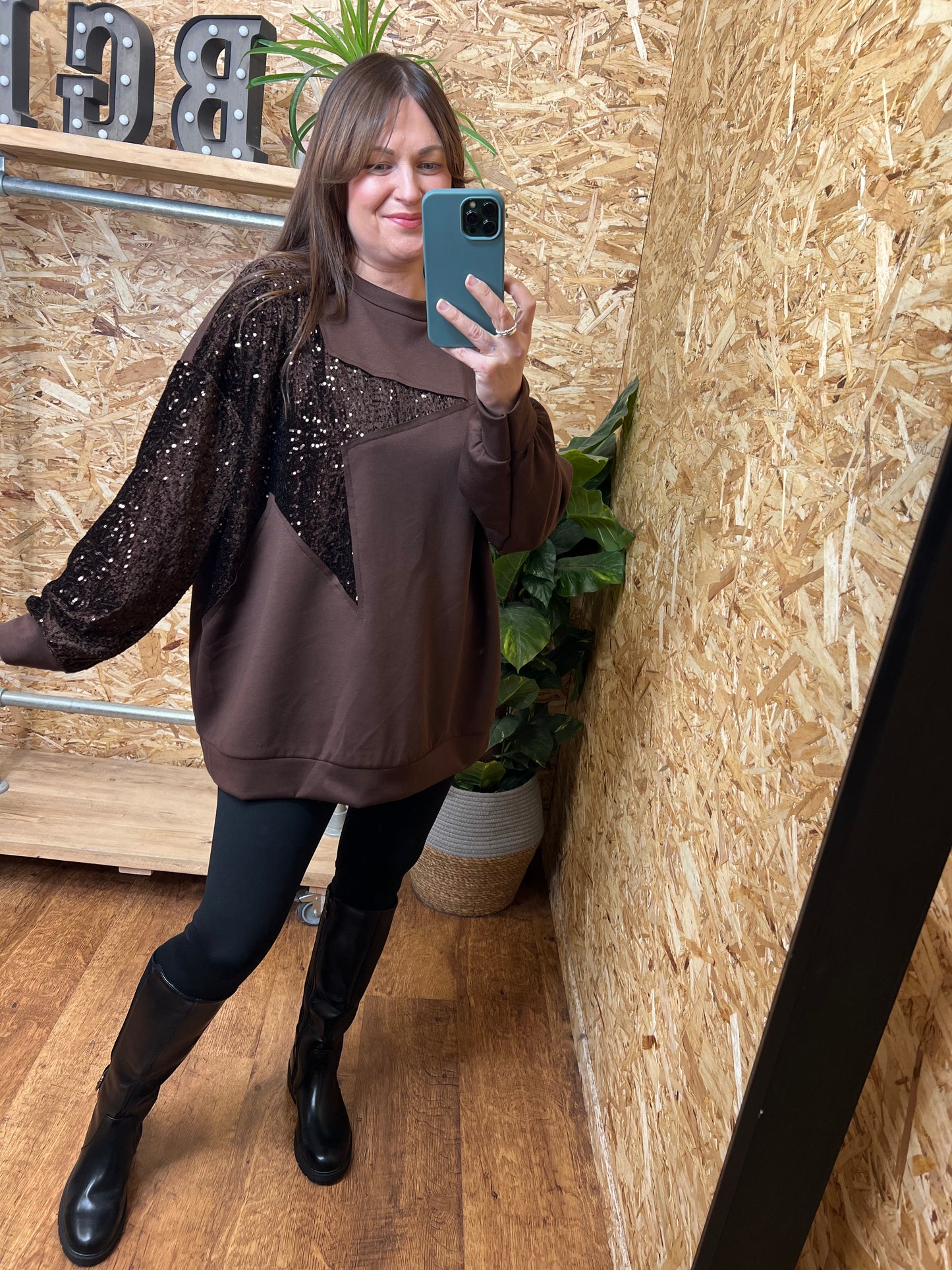 Sequin Star Sweatshirt