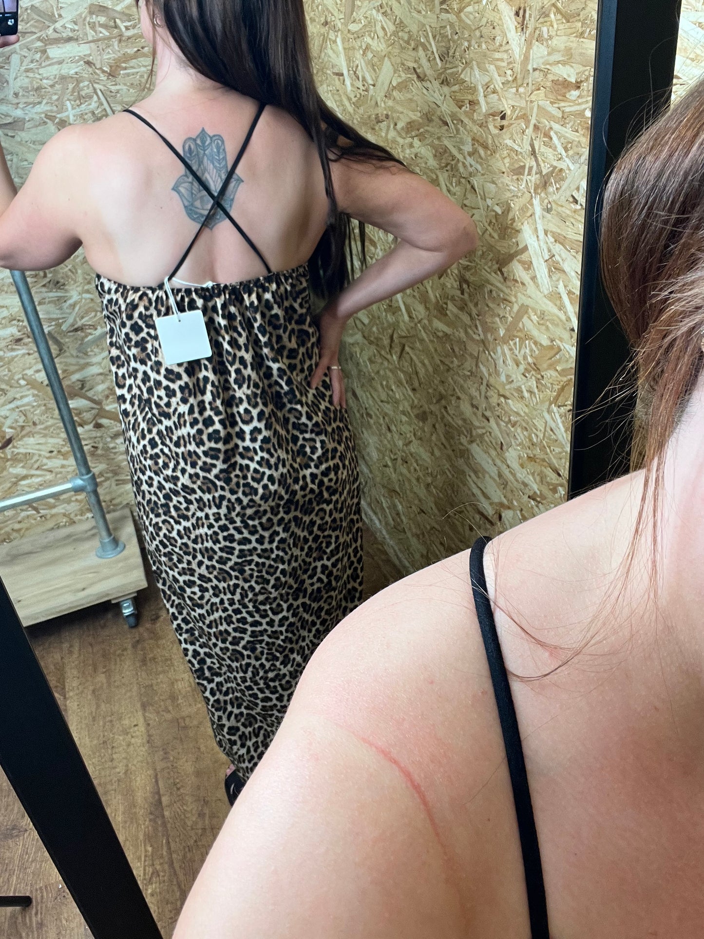 Side Split Maxi Leopard